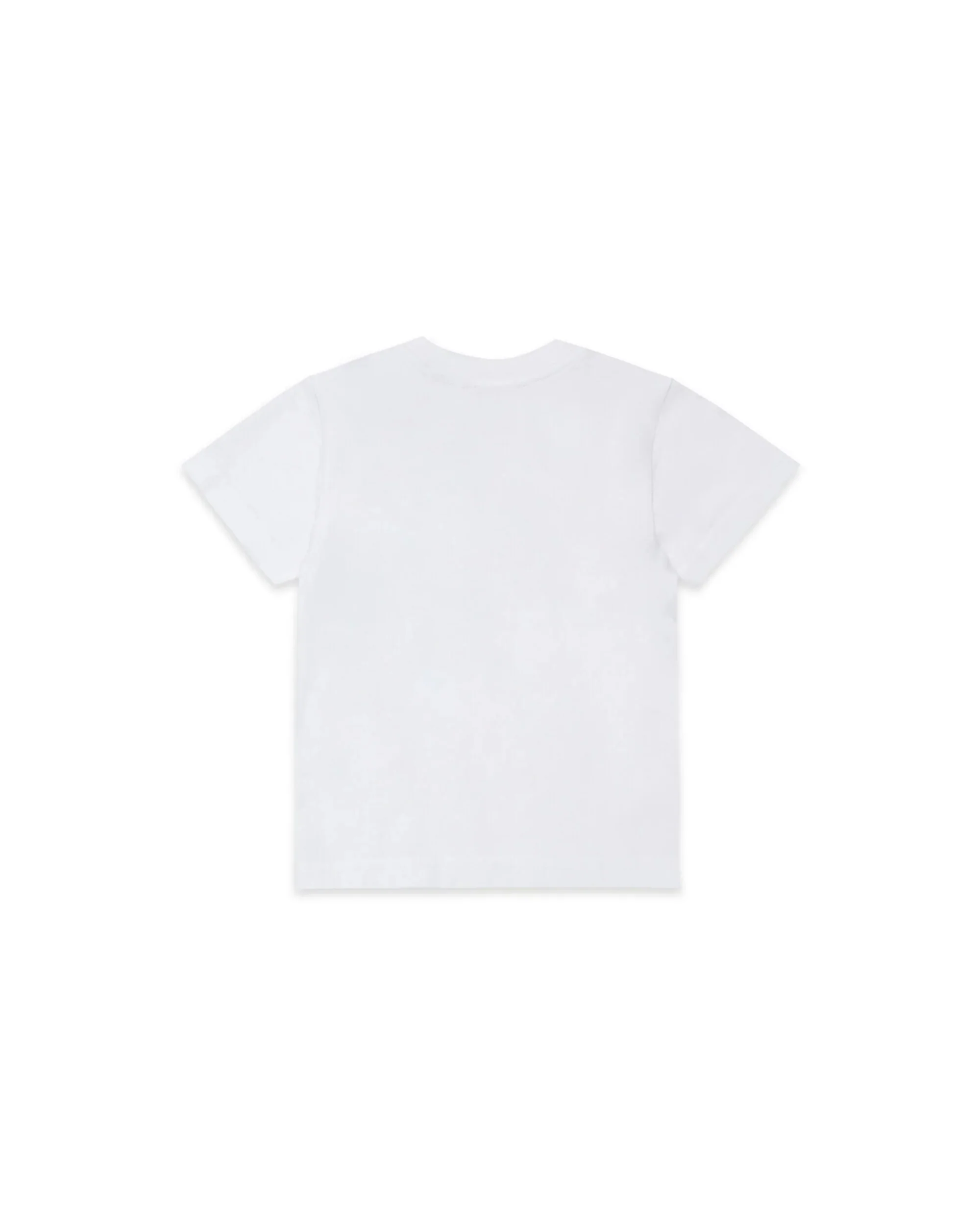 Diesel Kids T-shirt Bianca con Applicazioni Patch Unisex per Neonati