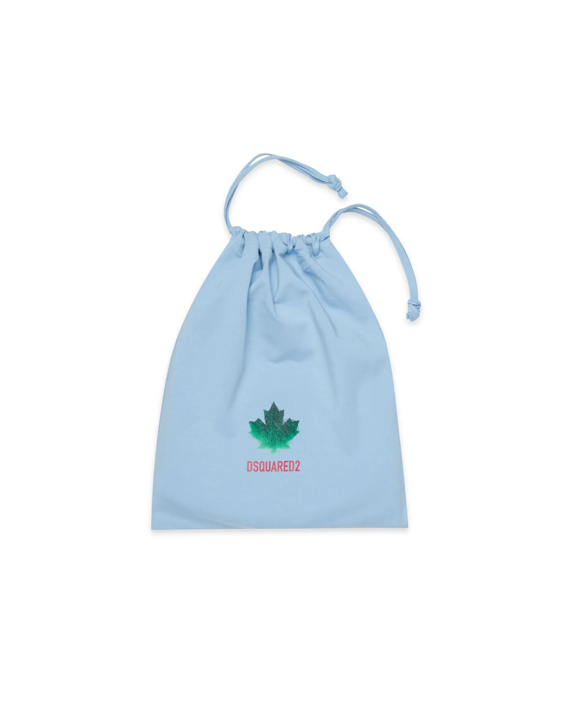 Dsquared2 Kids Tutina Celeste con Stampa Logo Foglia D'acero a Contrasto per Neonati
