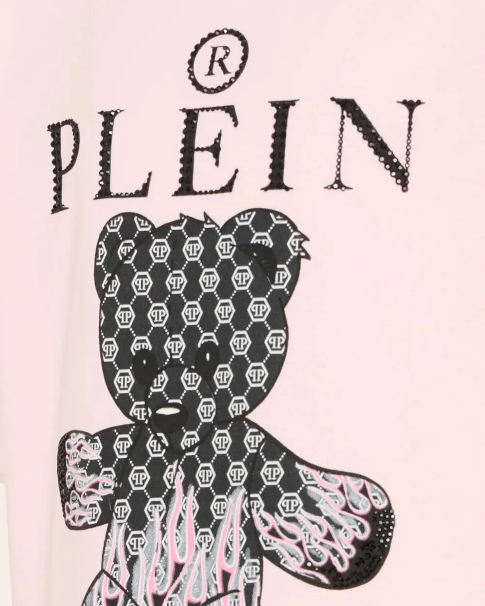 Philipp Plein Kids T-Shirt Rosa con Stampa Grafica per Bambine