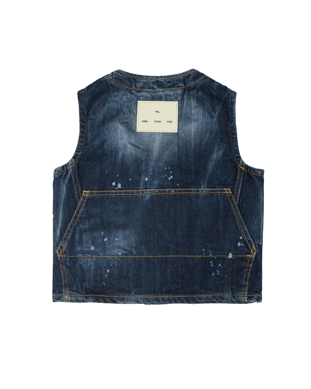 Yes London Kids Gilet in Denim Effetto Sfumato per Bambini