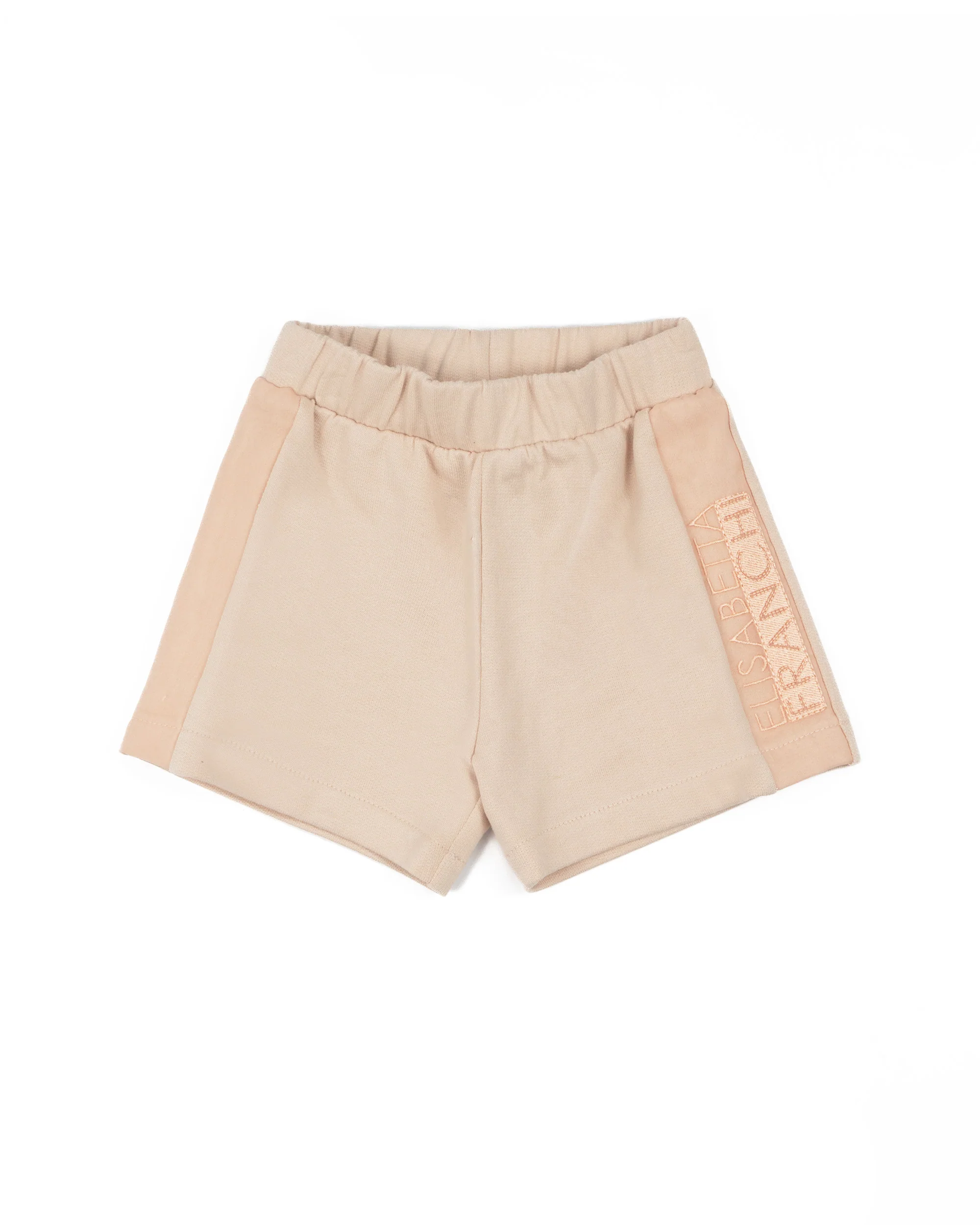Elisabetta Franchi La Mia Bambina Bermuda Rosa con Logo per Neonate