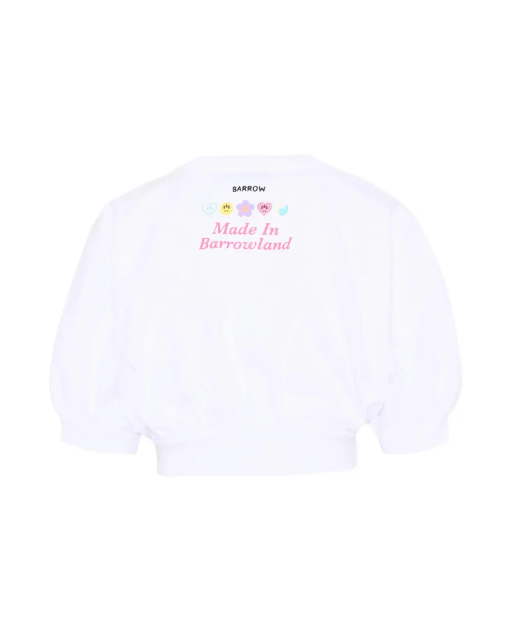Barrow Kids T-Shirt Bianco con Toppe per Bambine