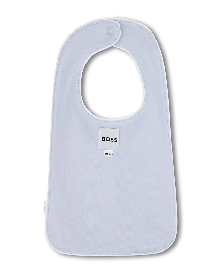 Boss Kids Tutina+ Bavetto + Cappello Blu Cielo All-Over per Neonati