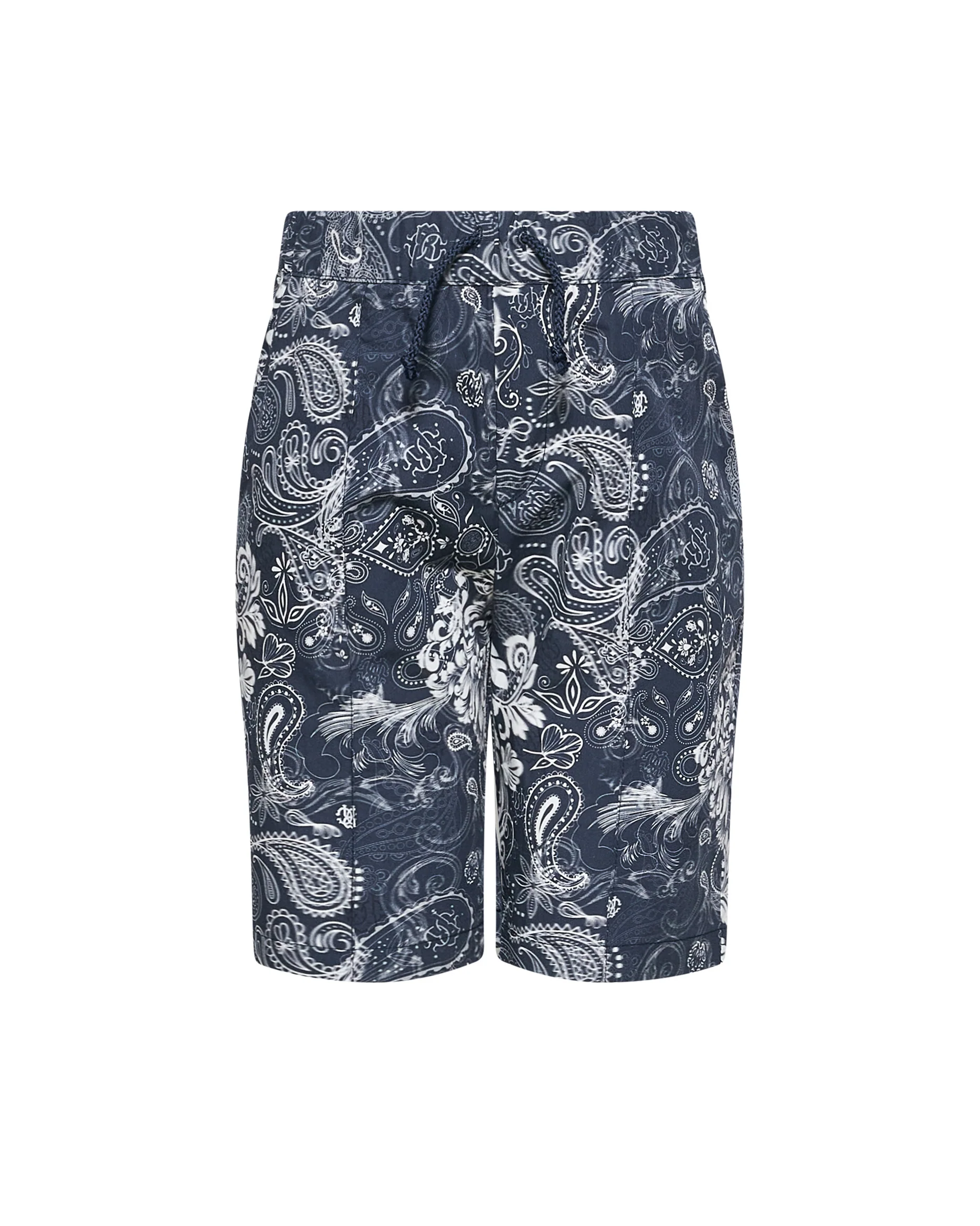 Roberto Cavalli Kids Bermuda Blu Fantasia Paisley per Bambini
