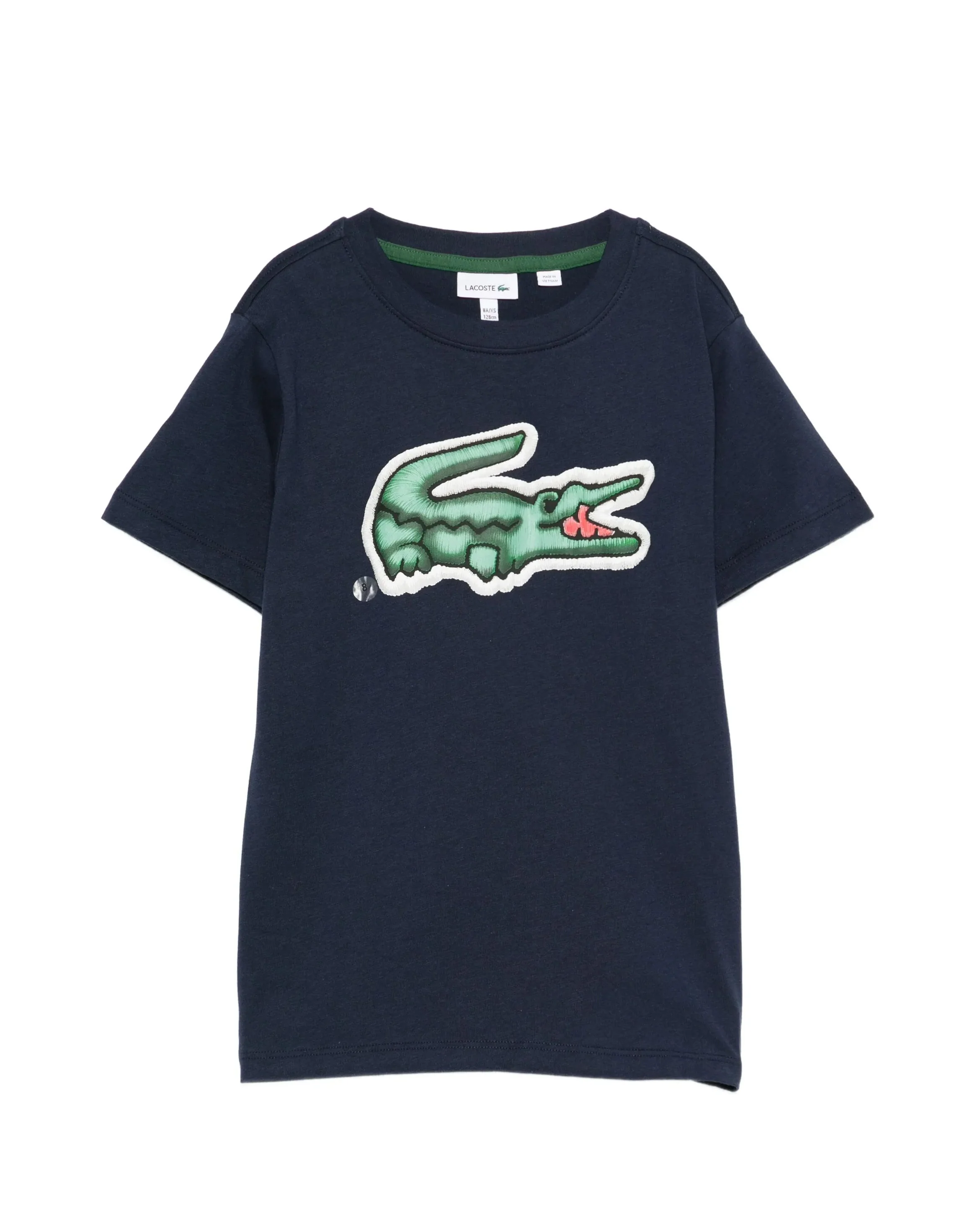 Lacoste Kids T-Shirt Blu con Logo per Bambini