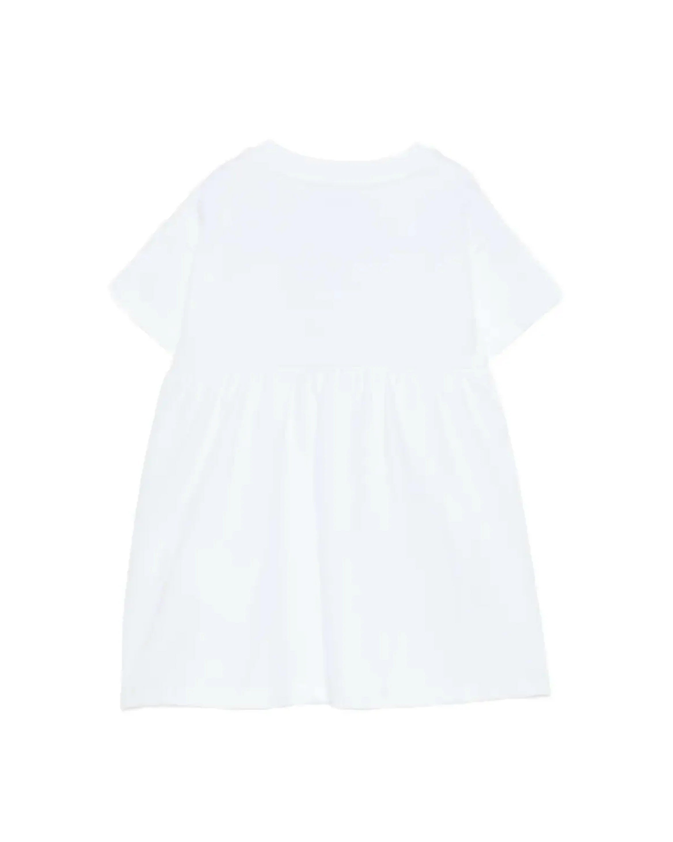 Moschino Kids Abito Bianco Con Logo Teddy Bear per Neonate