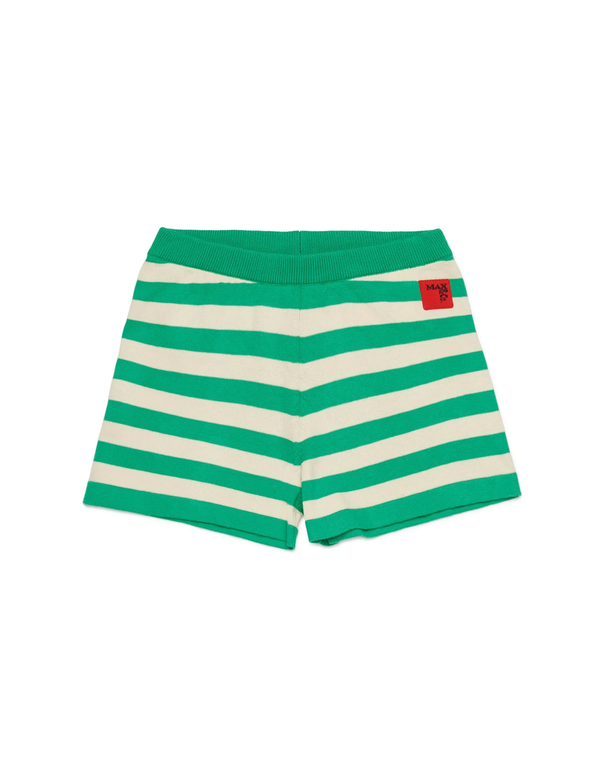 Max & Co Short Verde a Righe per Bambine
