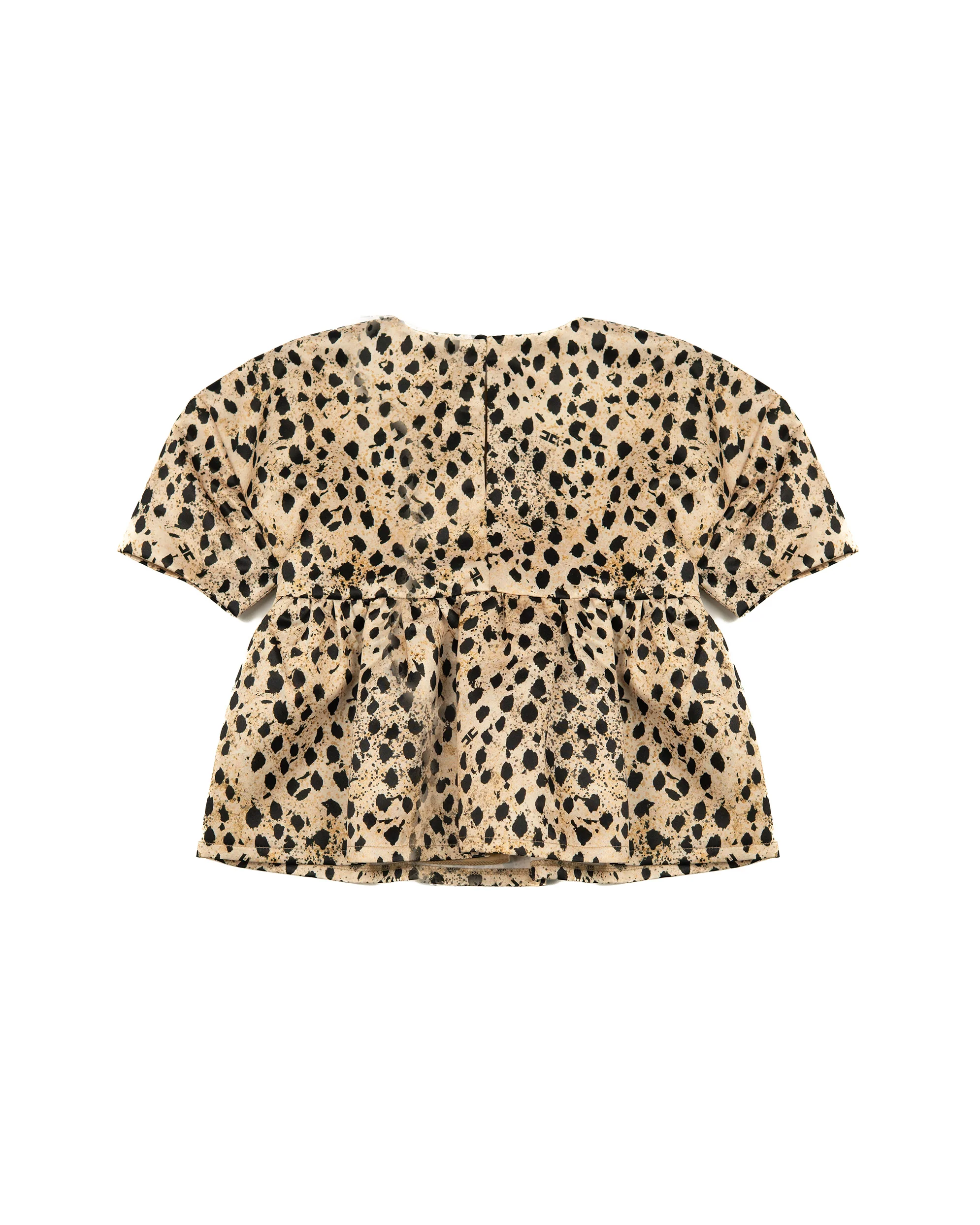 Elisabetta Franchi la Mia Bambina Camicia con Motivo Animalier per Bambine