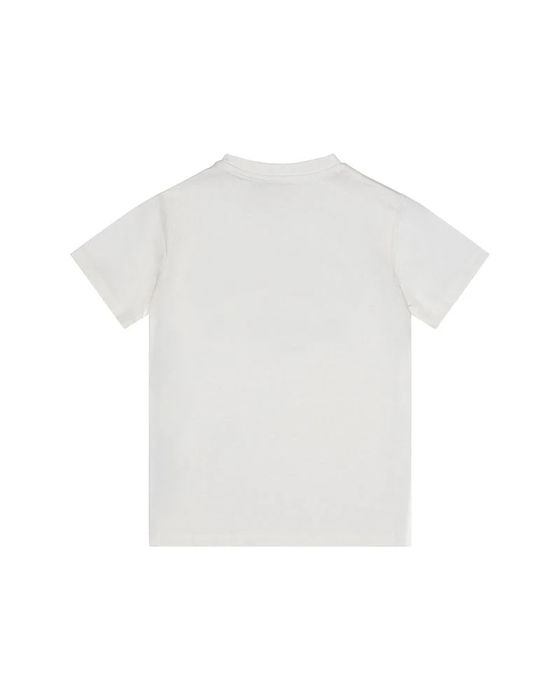 Iceberg Kids T-Shirt Off-White con Stampa Logo Unisex