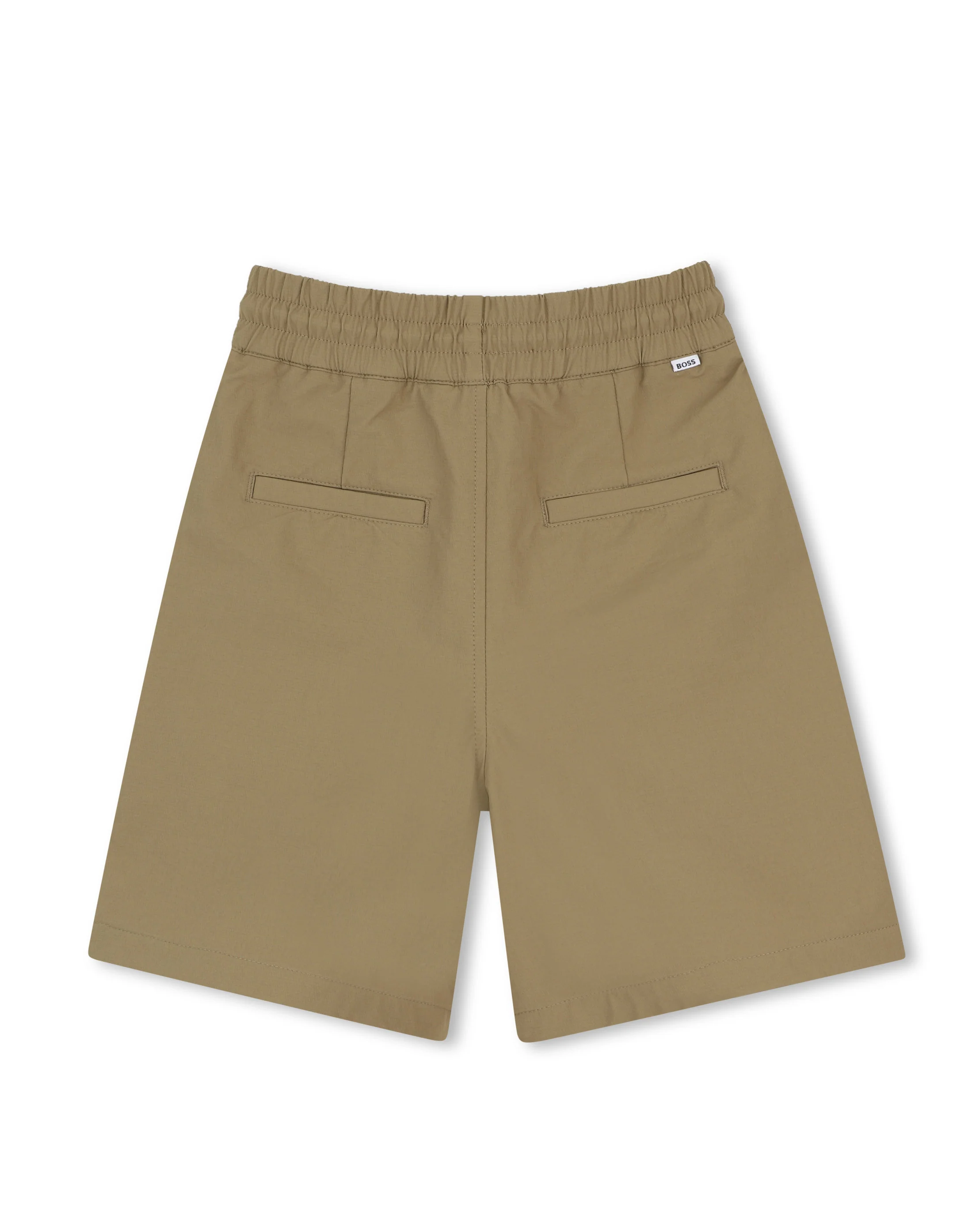 Boss Kids Bermuda Beige con Tasconi e Logo per Bambini