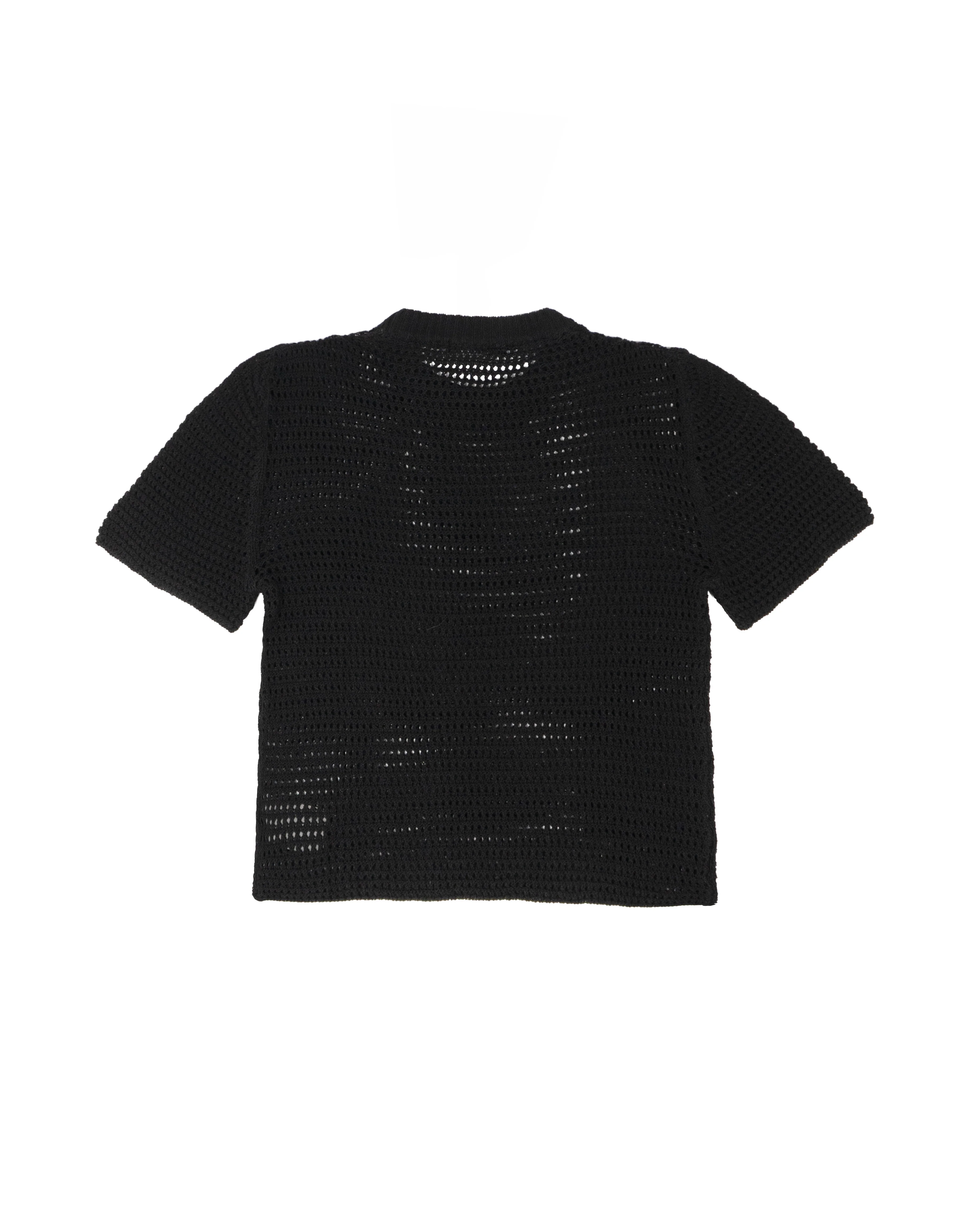 I'M Brian Kids T-Shirt Nero in Maglia Traforata per Bambini