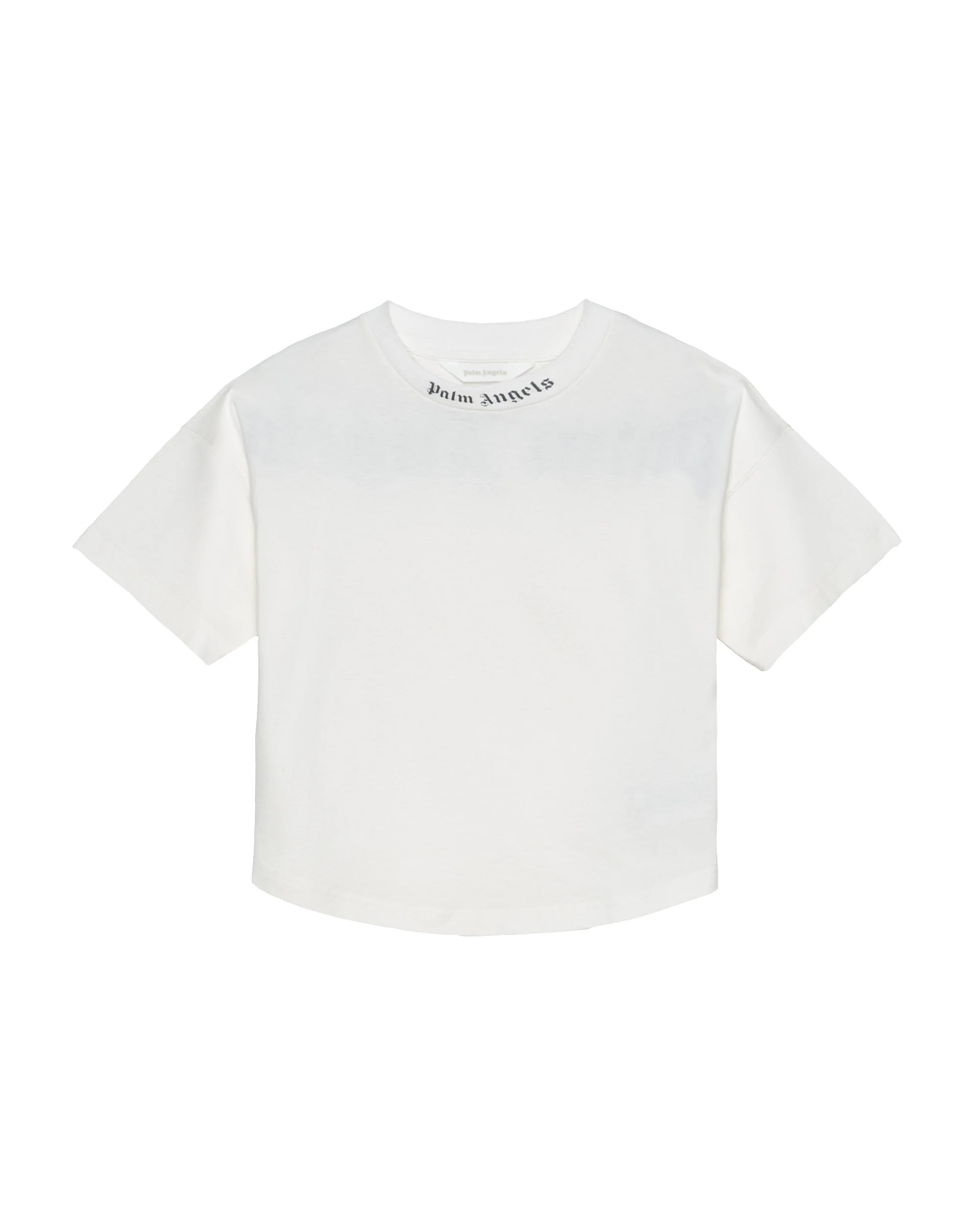 Palm Angels Kids T-Shirt Bianco con Stampa Logo per Bambini