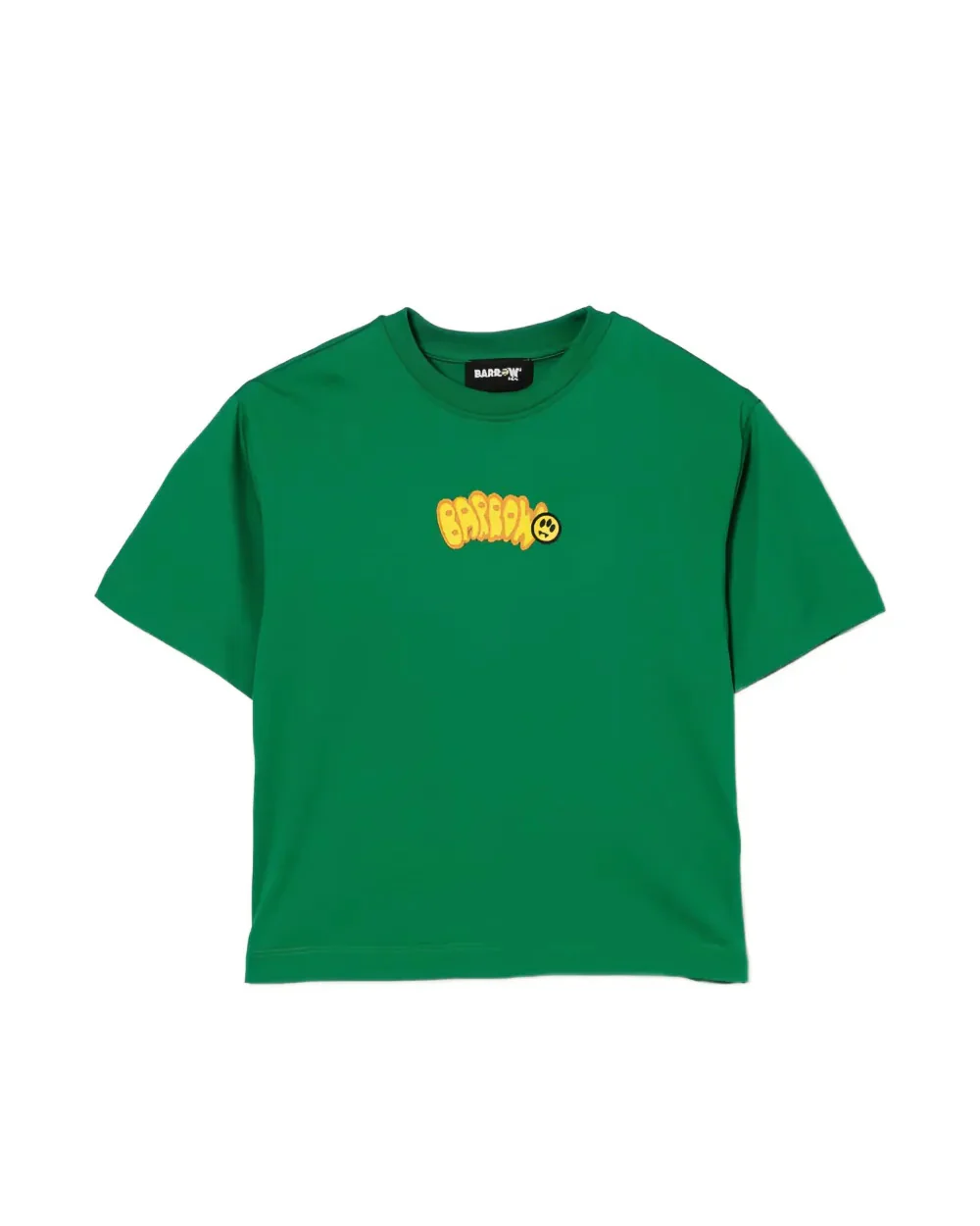 Barrow Kids T-Shirt Verde con Stampa Logo per Bambini