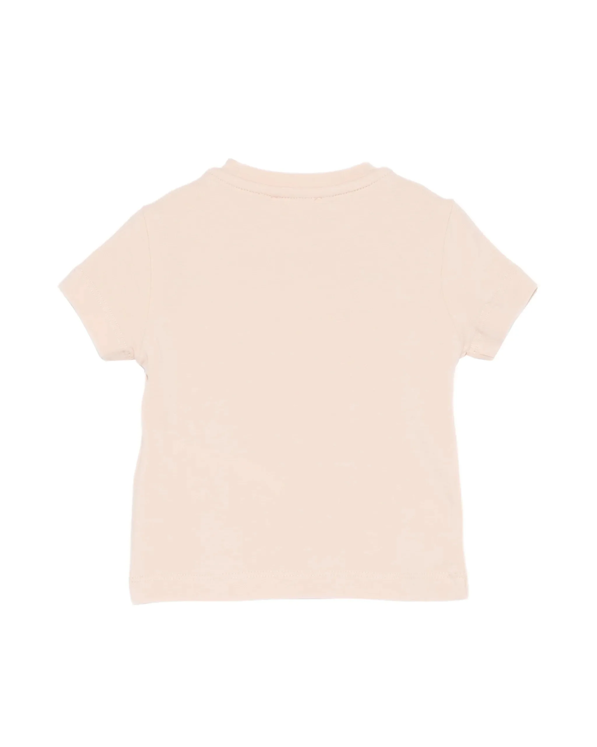 Elisabetta Franchi La Mia Bambina T-shirt Rosa con Stampa Logo Effetto Oro per Neonate