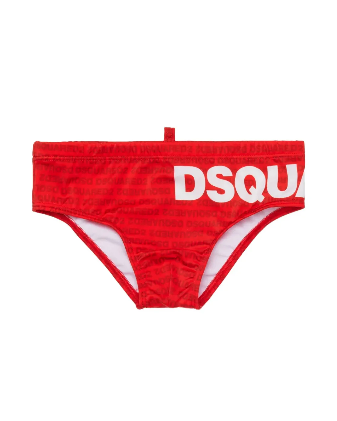 Dsquared2 Kids Costume Rosso con Logo All-Over per Bambini