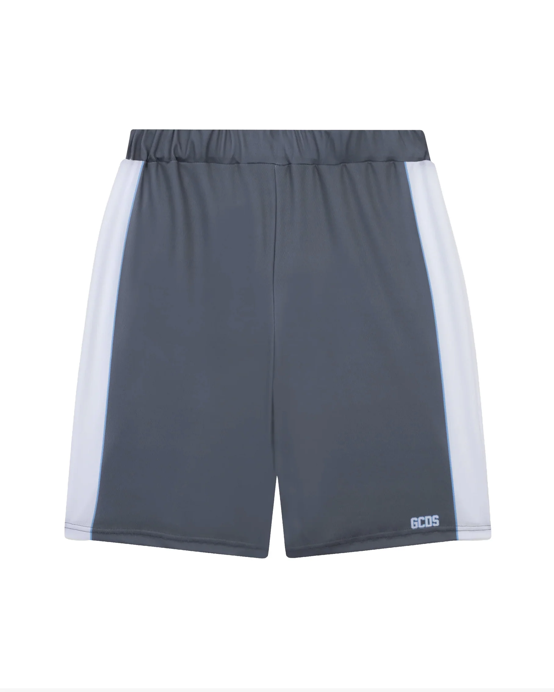 Gcds Kids Bermuda Grigio e Bianco con Logo per Bambini