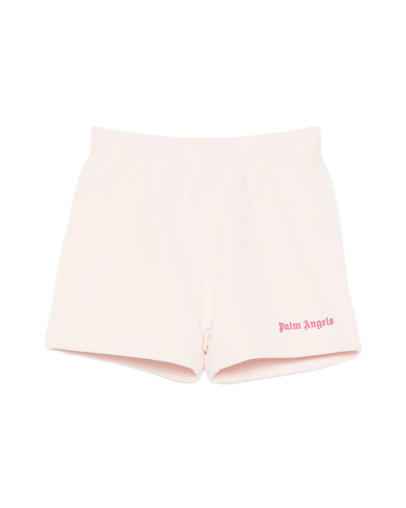 Palm Angels Kids Short Sabbia con Logo Fucsia per Neonate