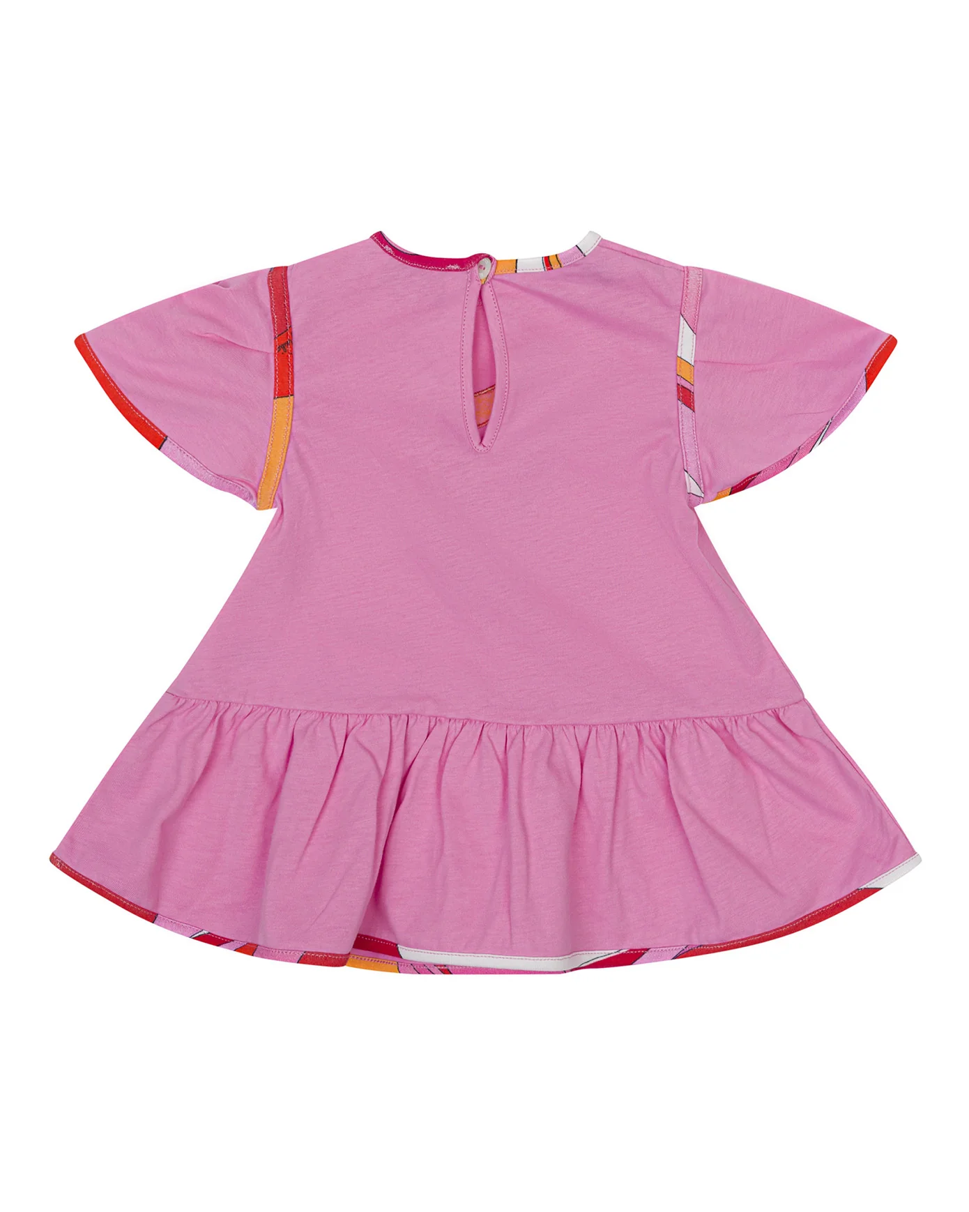 Emilio Pucci Kids Abito Rosa con Stampa per Neonate