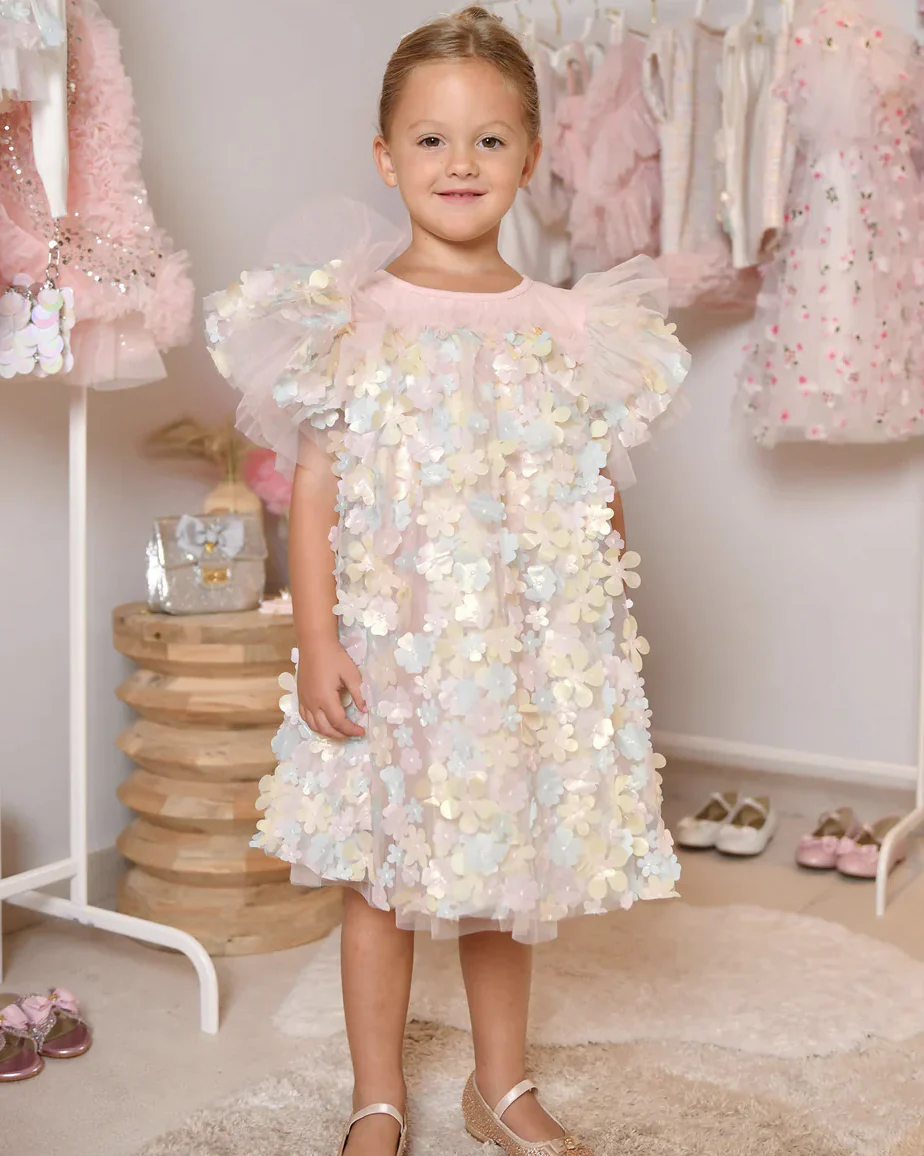 Angel's Face Kids Abito Marlowe Rosa e Multicolor per Bambine