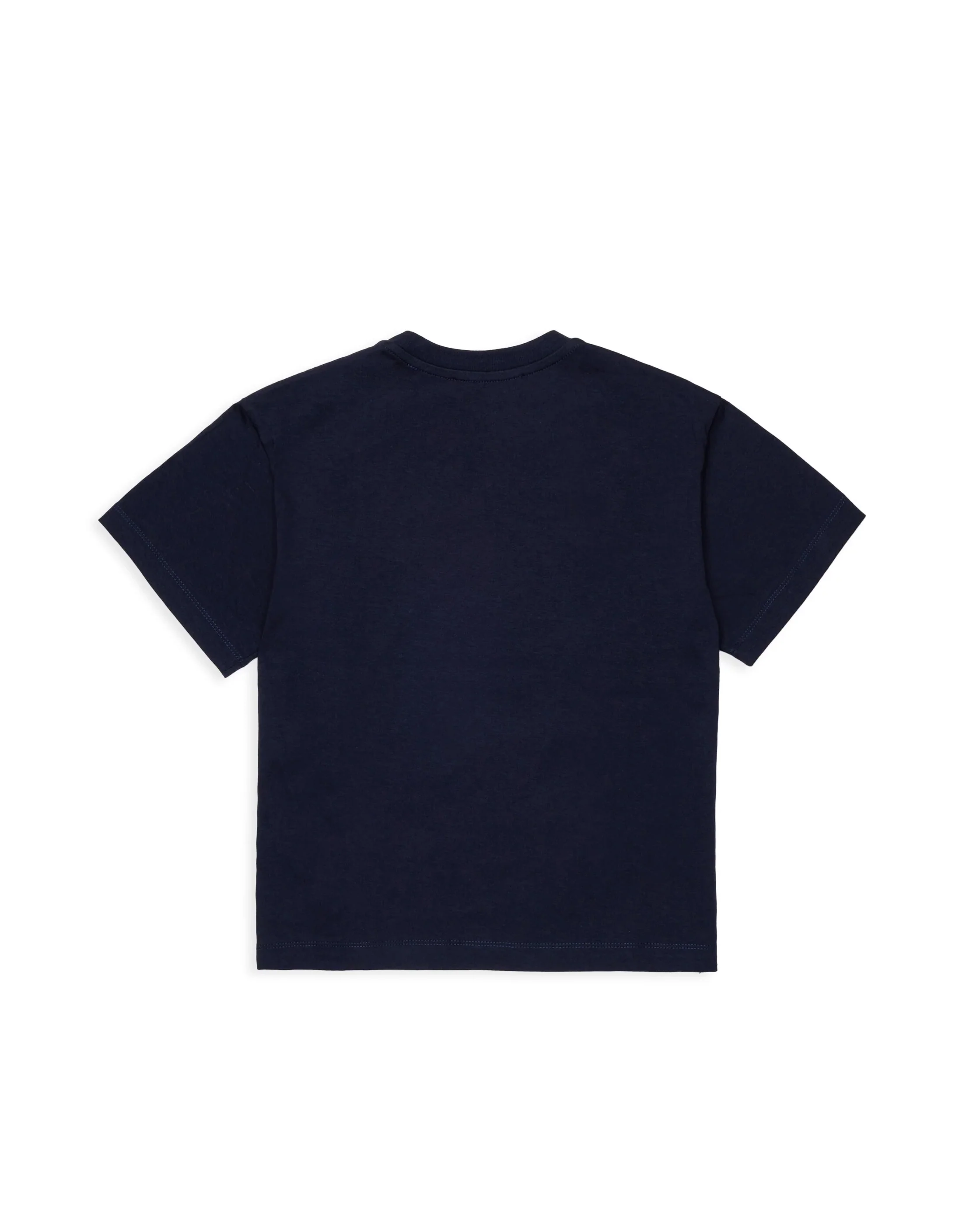 Max & Co T-shirt Blu Navy con Stampa Logo a Contrasto per Bambine