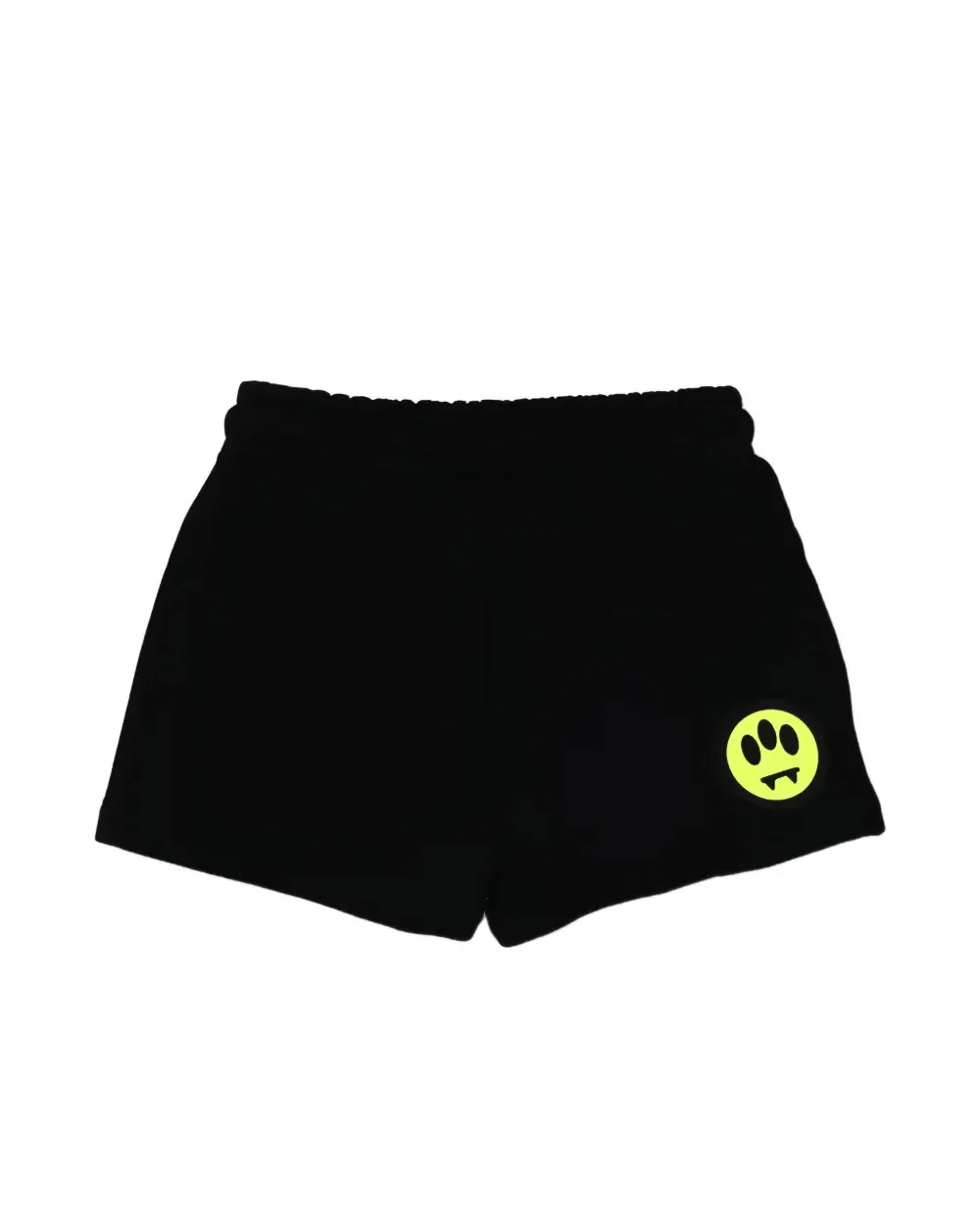 Barrow Kids Short Nero con Logo Fucsia per Bambine