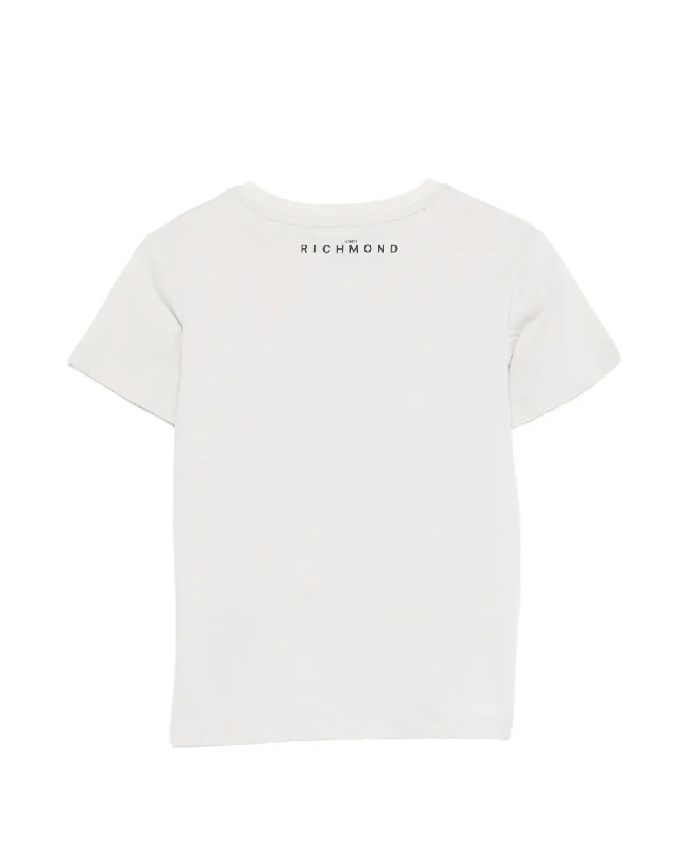 John Richmond Kids T-Shirt Grigio con Stampa Logo per Bambini