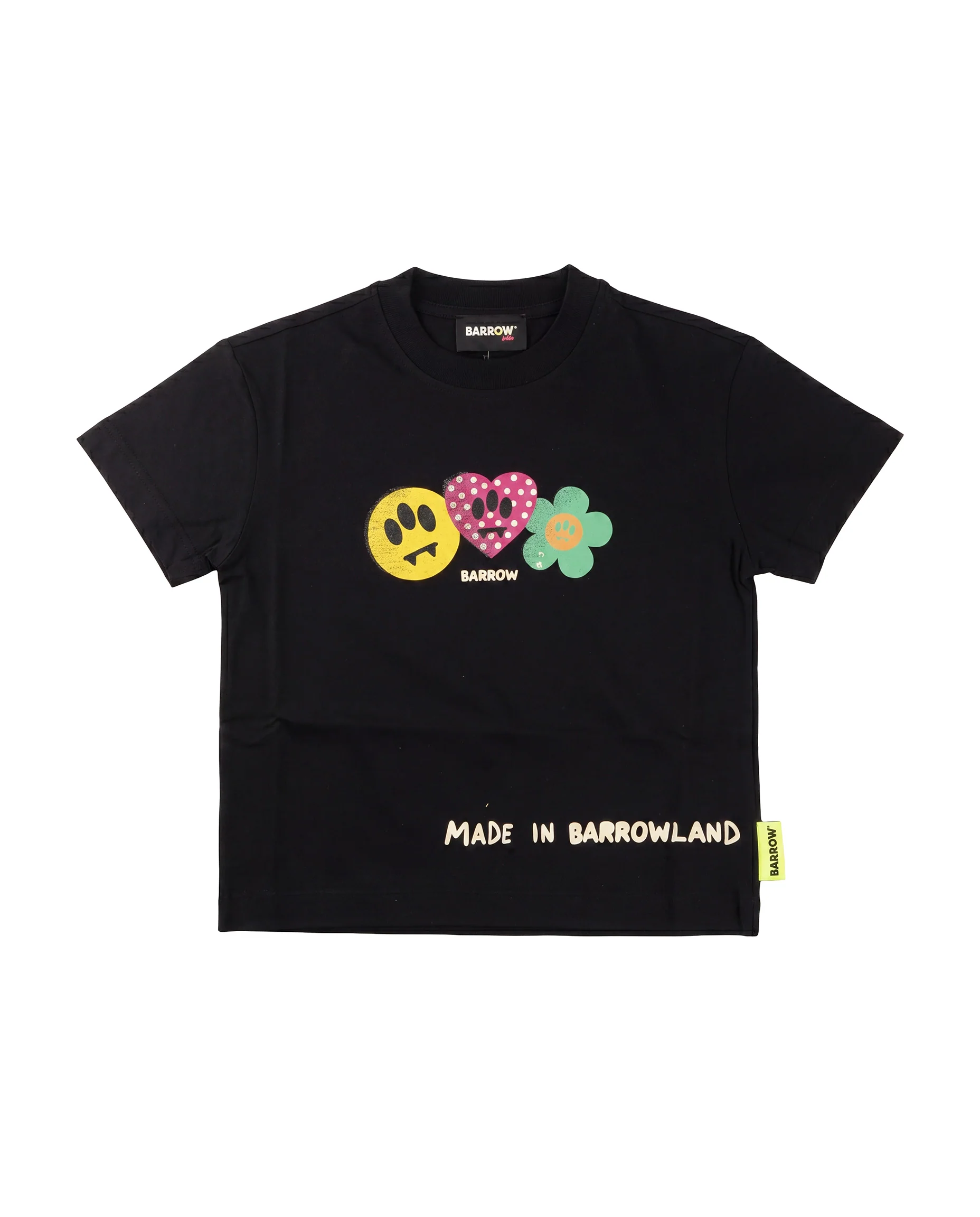 Barrow Kids T-Shirt Nero con Stampa per Bambine