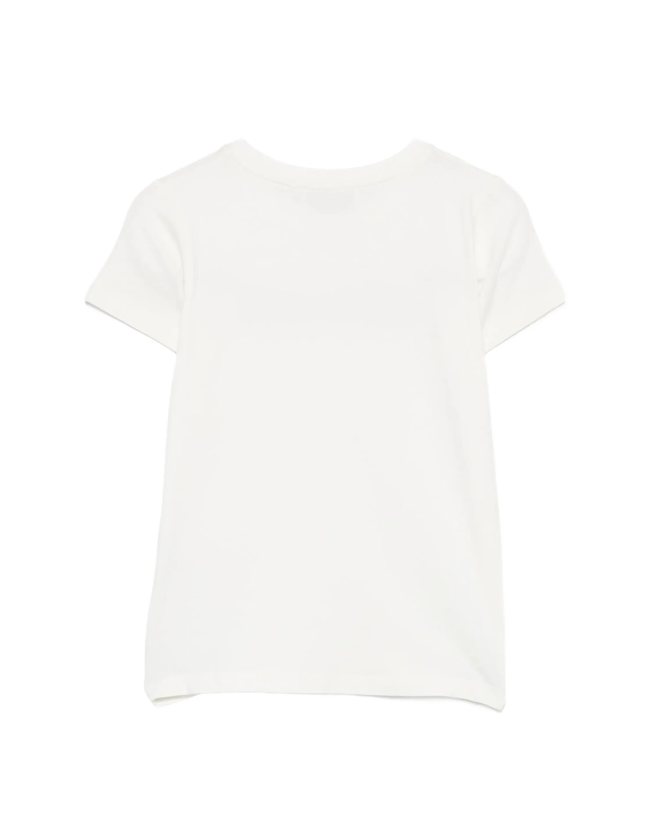 Roberto Cavalli Kids T-Shirt Bianco con Logo Ricamato per Bambine