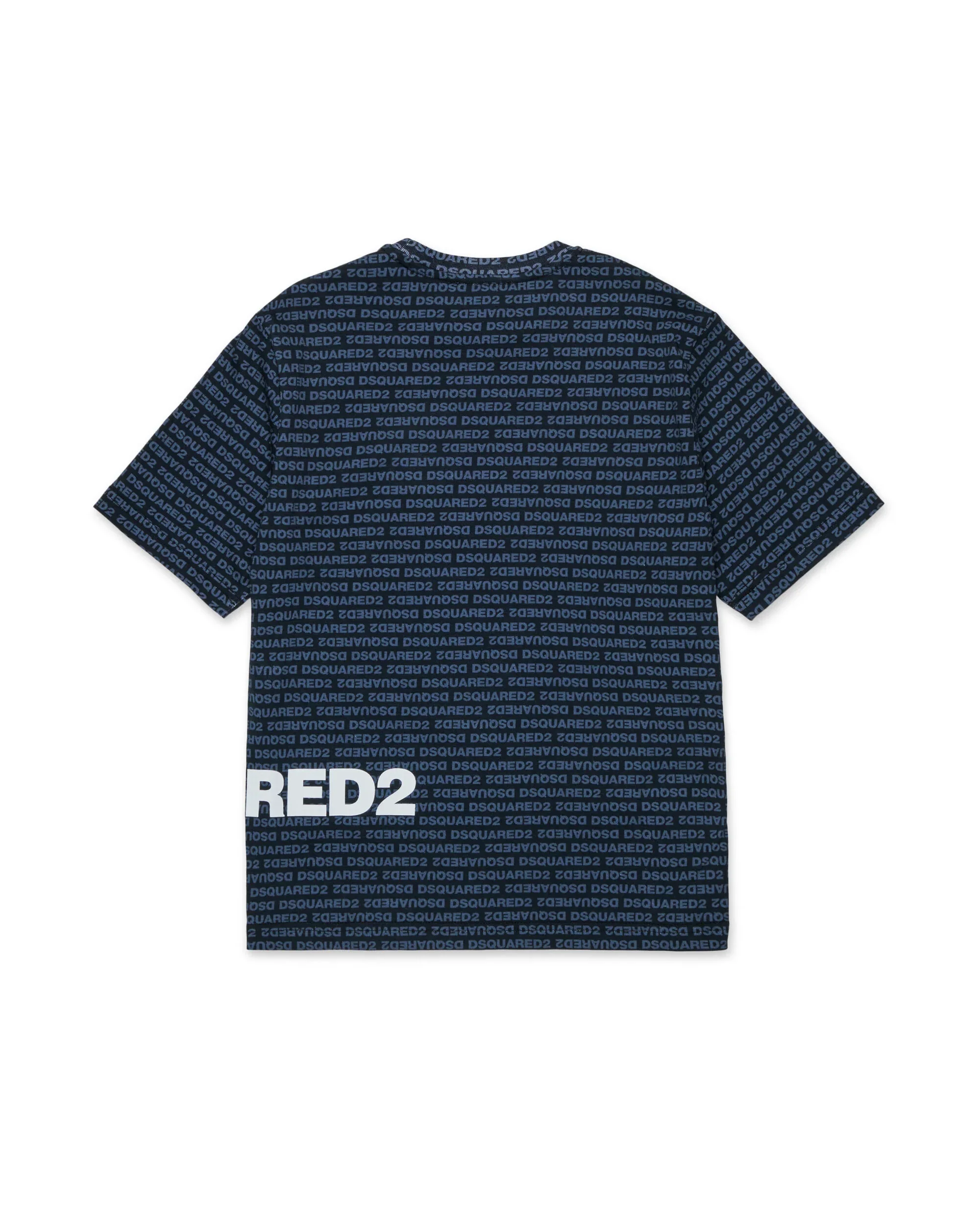 Dsquared2 Kids T-shirt Blu con Motivo All Over per Bambini