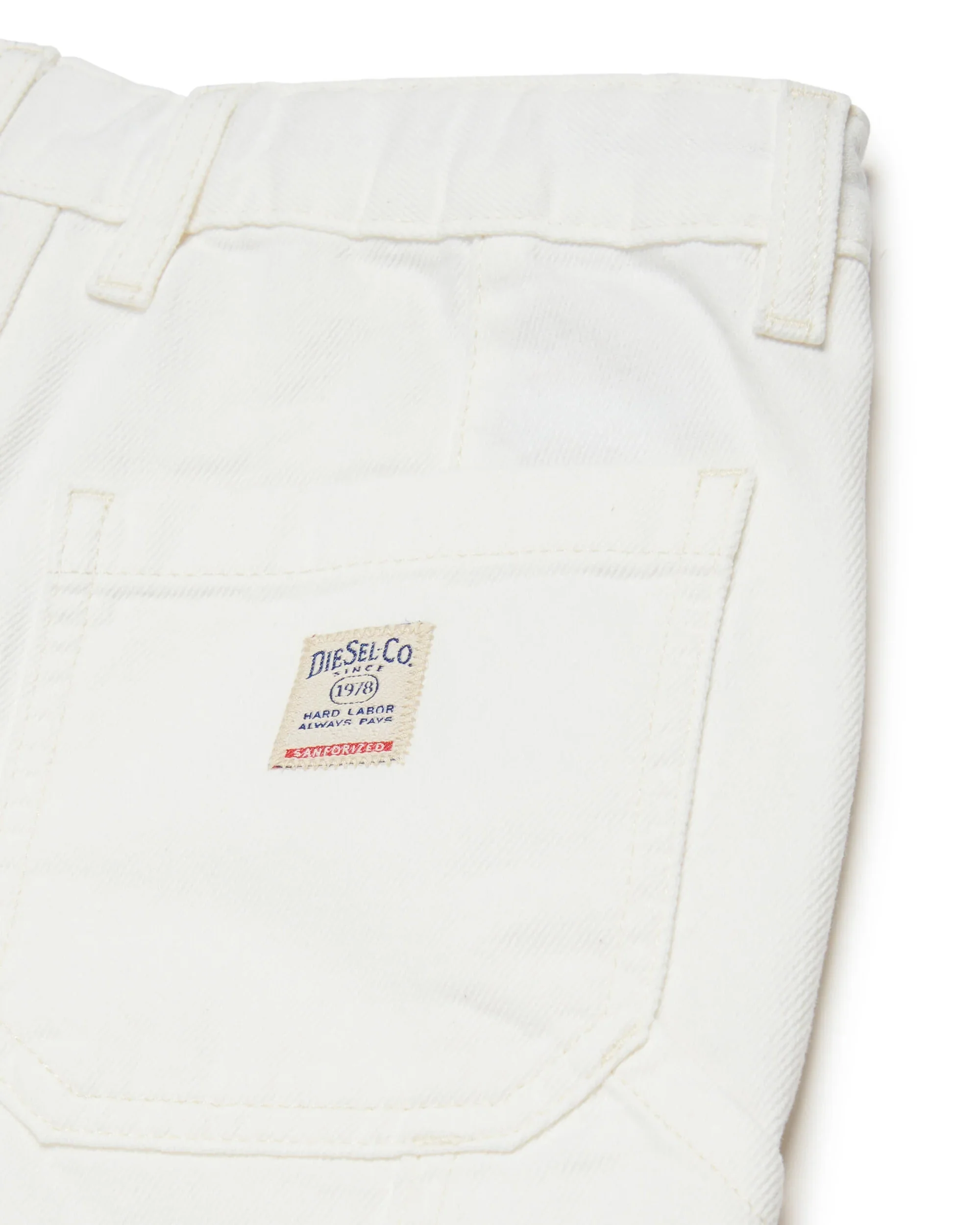 Diesel Kids Bermuda in Denim Bianco per Bambini