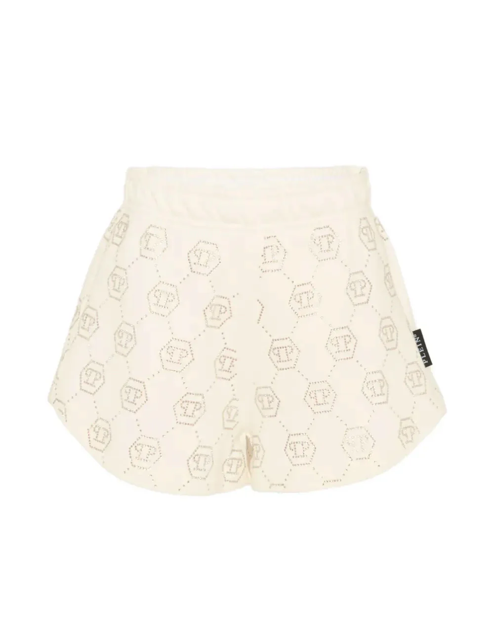 Philipp Plein Kids Shorts con Logo All-Over Strass per Bambine
