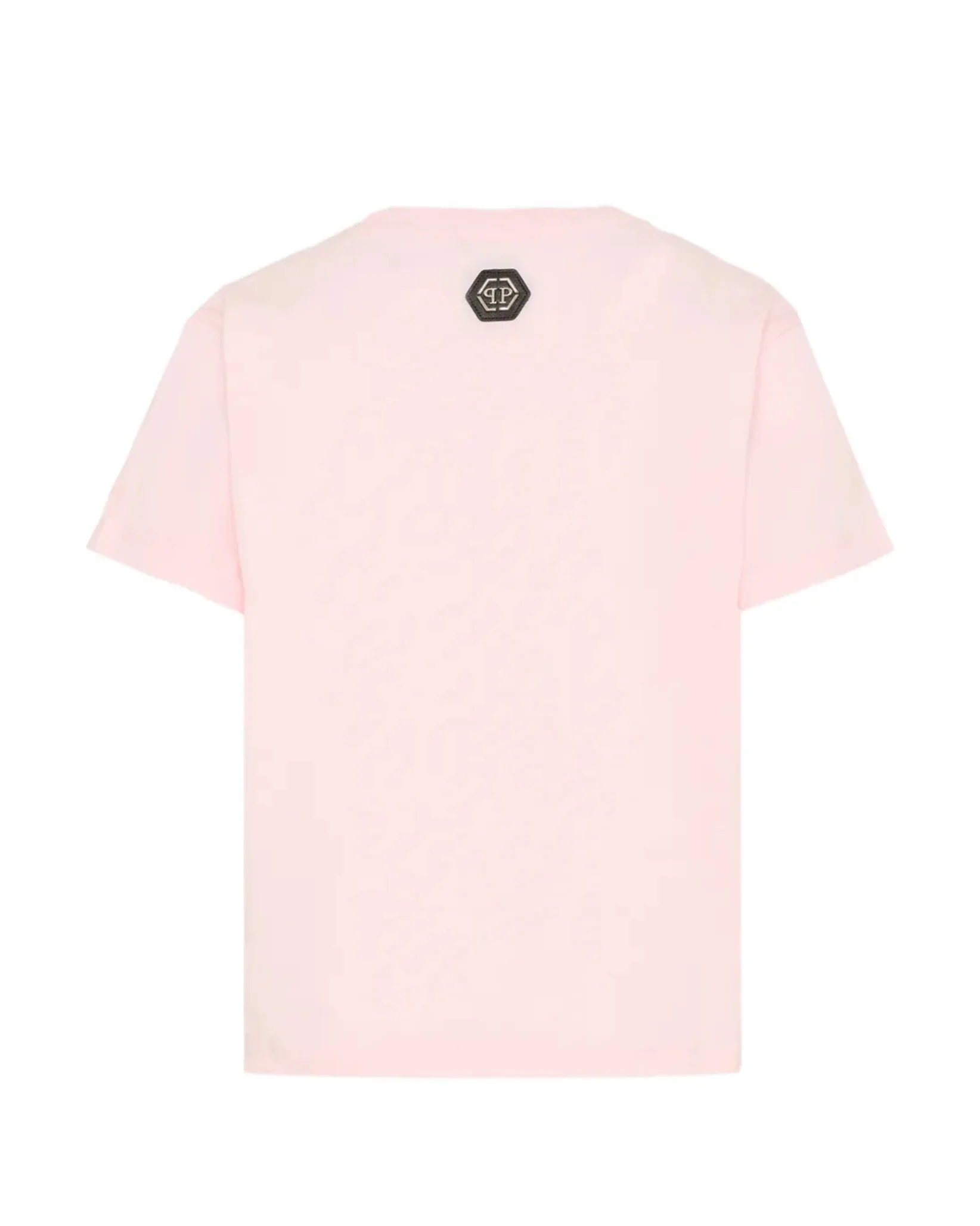 Philipp Plein Kids T-Shirt Rosa con Stampa Grafica per Bambine