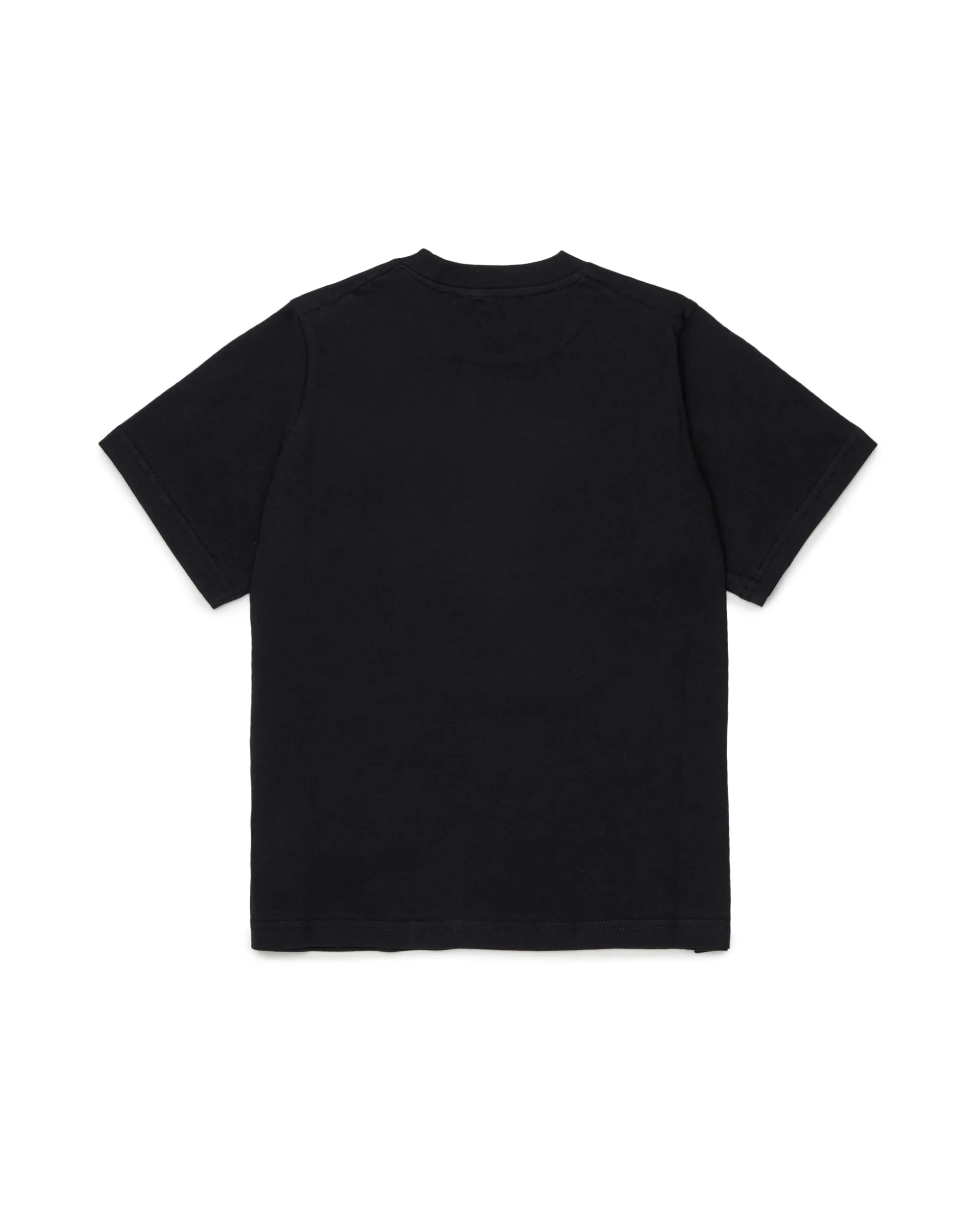 Dsquared2 Kids T-shirt Nera con Stampa Logo Foglia D'acero per Bambini