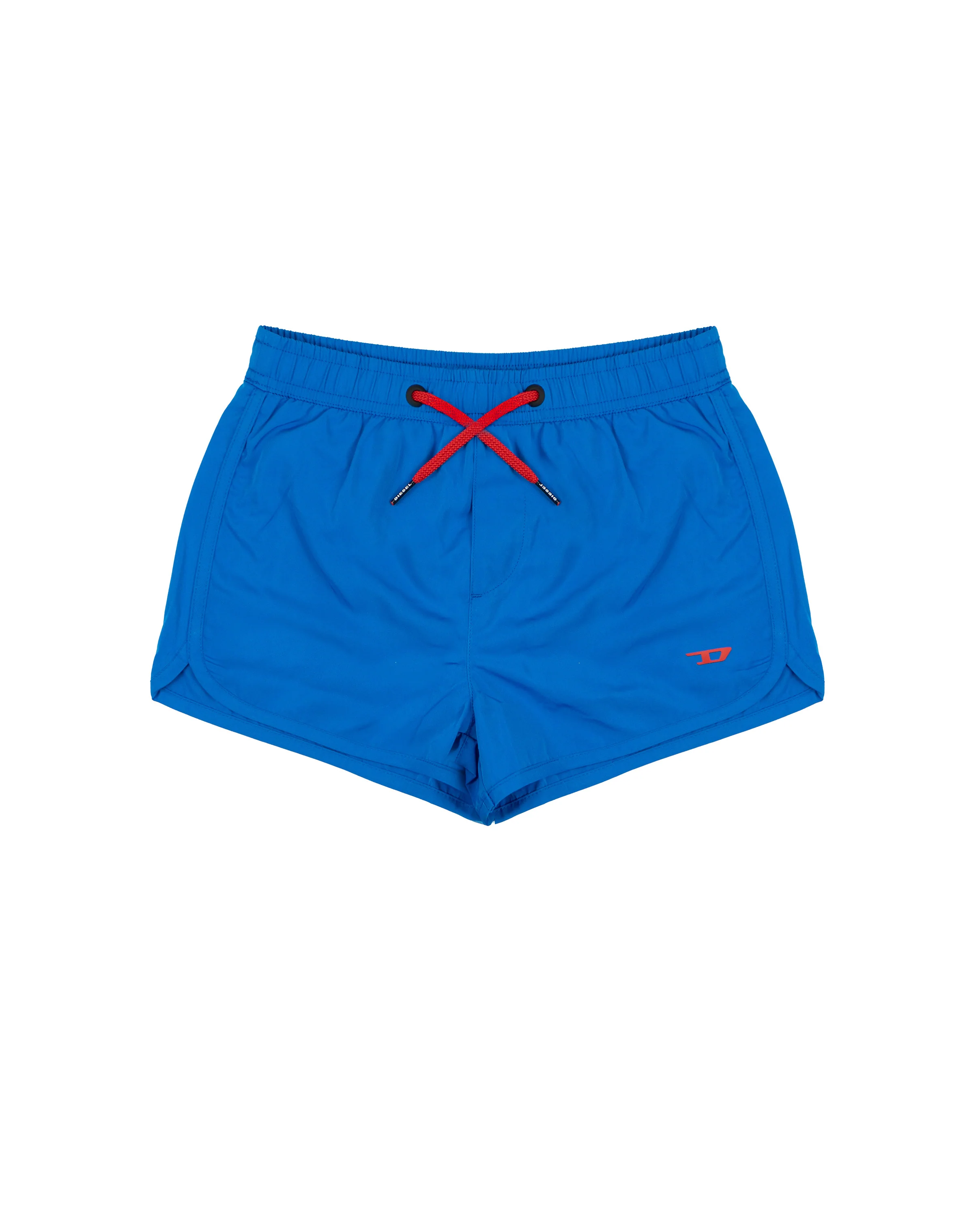 Diesel Kids Costume Blu con Laccio e Logo Rosso a Contrasto per Bambini
