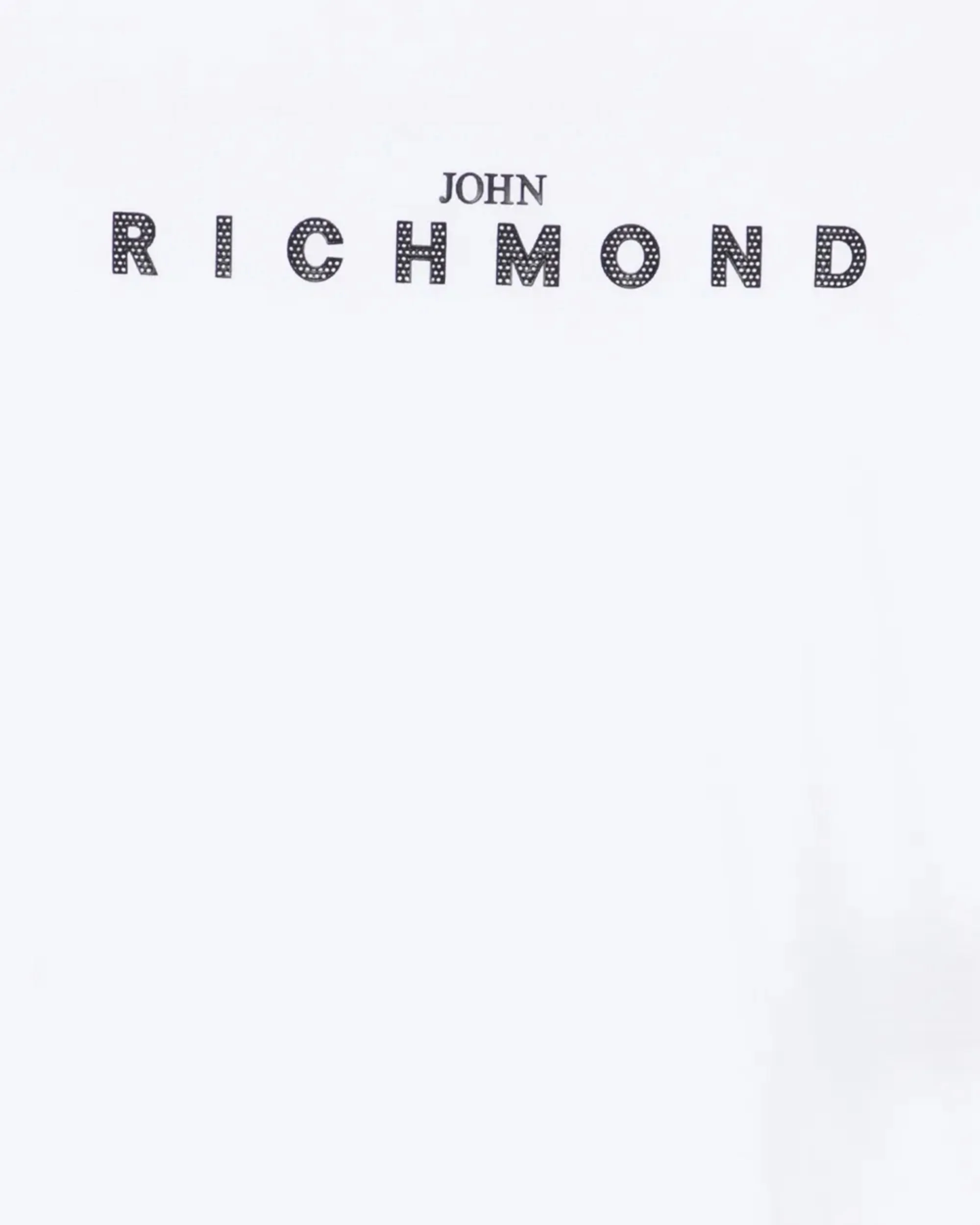 John Richmond Kids T-Shirt Bianco con Stampa Logo per Bambini