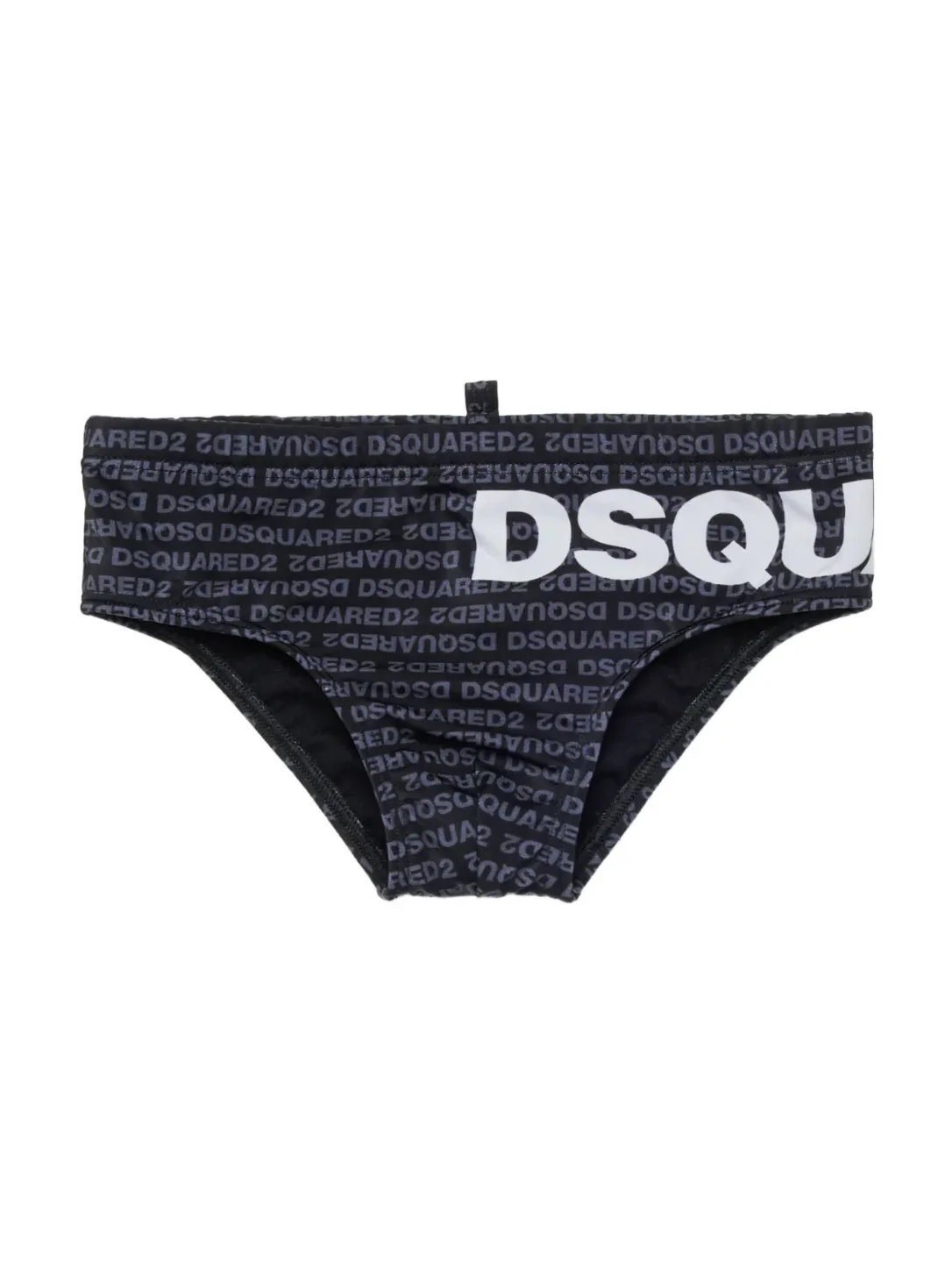 Dsquared2 Kids Costume Nero con Logo All-Over per Bambini