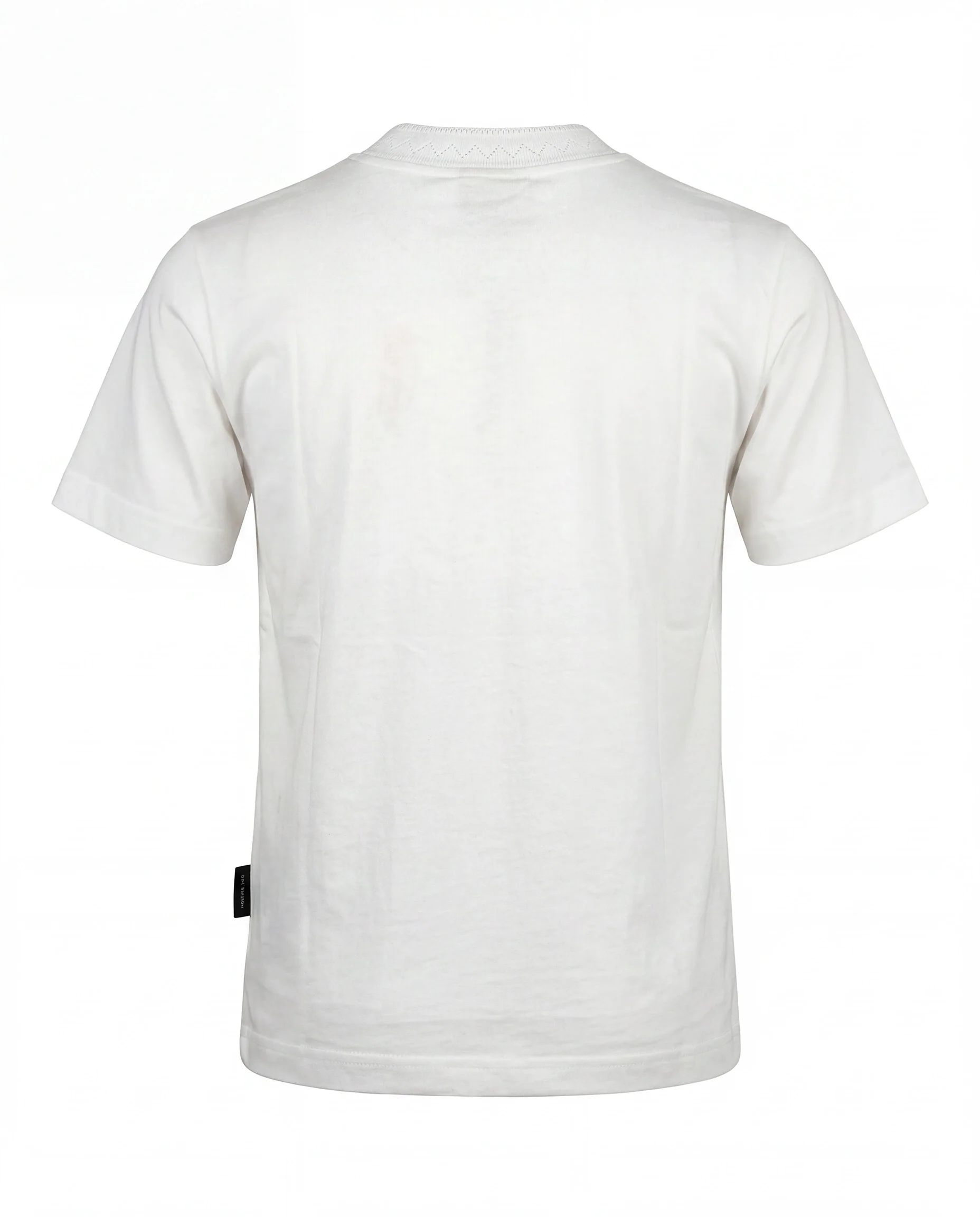 Yes London Kids T-Shirt Bianco con Colletto Ricamato per Bambini