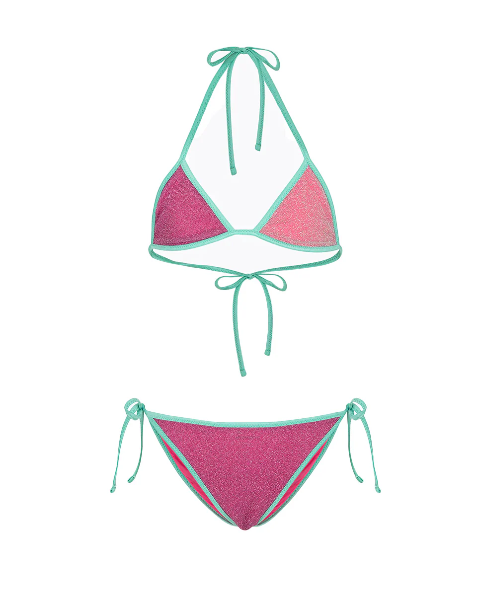 F**K Kids Costume a Triangolo Viola e Rosa per Bambine