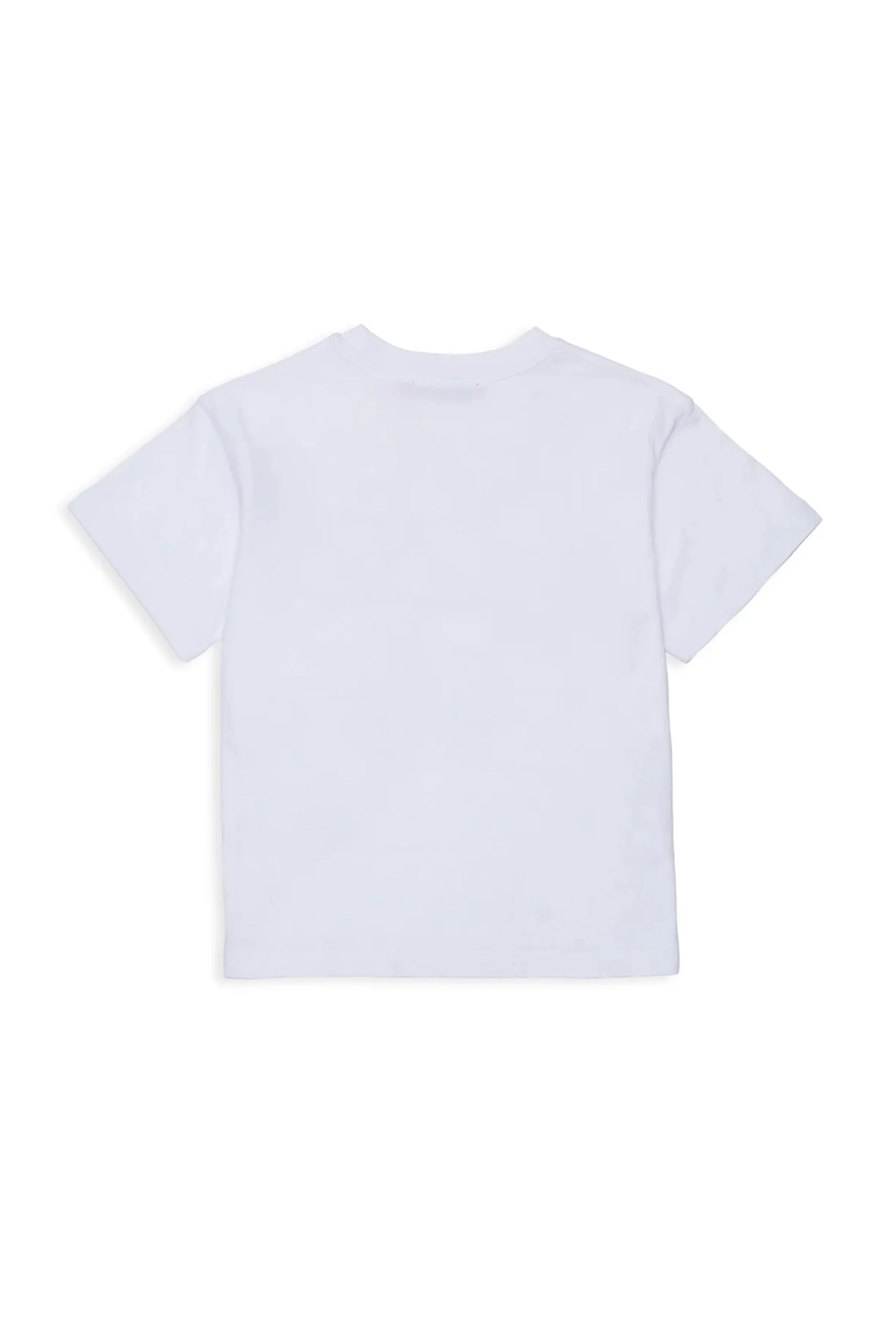 Max & Co T-Shirt Bianca con Logo Stampato in Rosso per Bambine