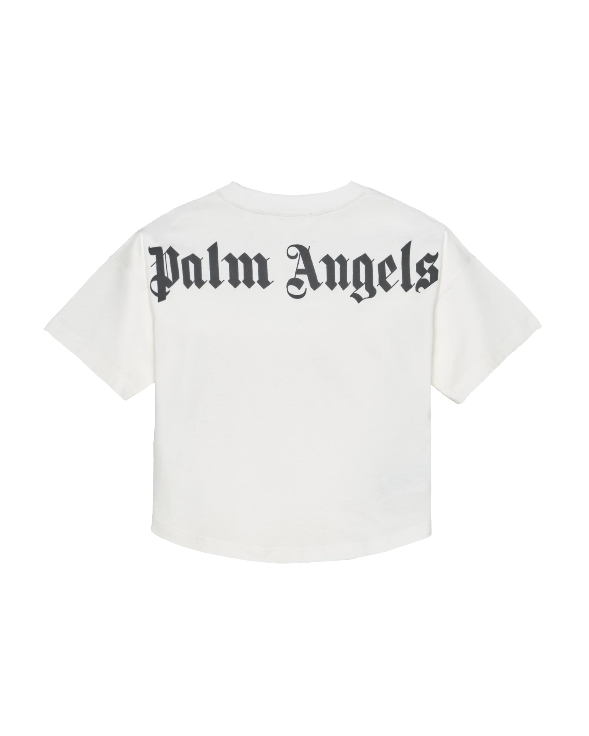 Palm Angels Kids T-Shirt Bianco con Stampa Logo per Bambini