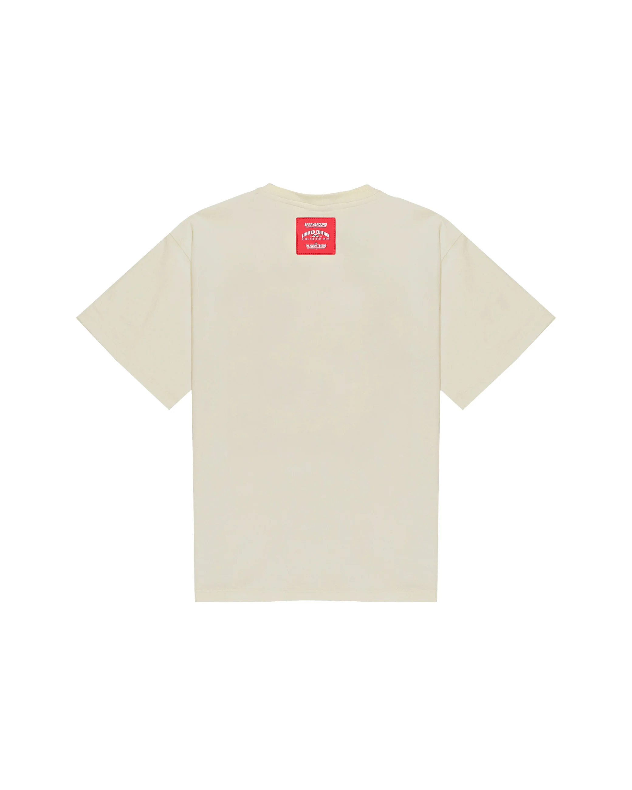 Sprayground Kids T-shirt Avorio con Stampa Logo per Bambini