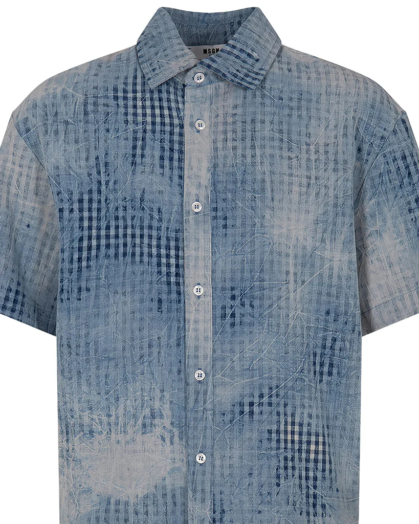 Msgm Kids Camicia Effetto Sbiadito per Bambini