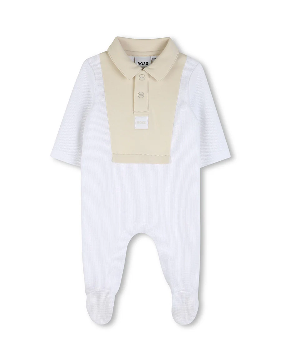 Boss Kids Tutina Bianco/Beige per Neonati