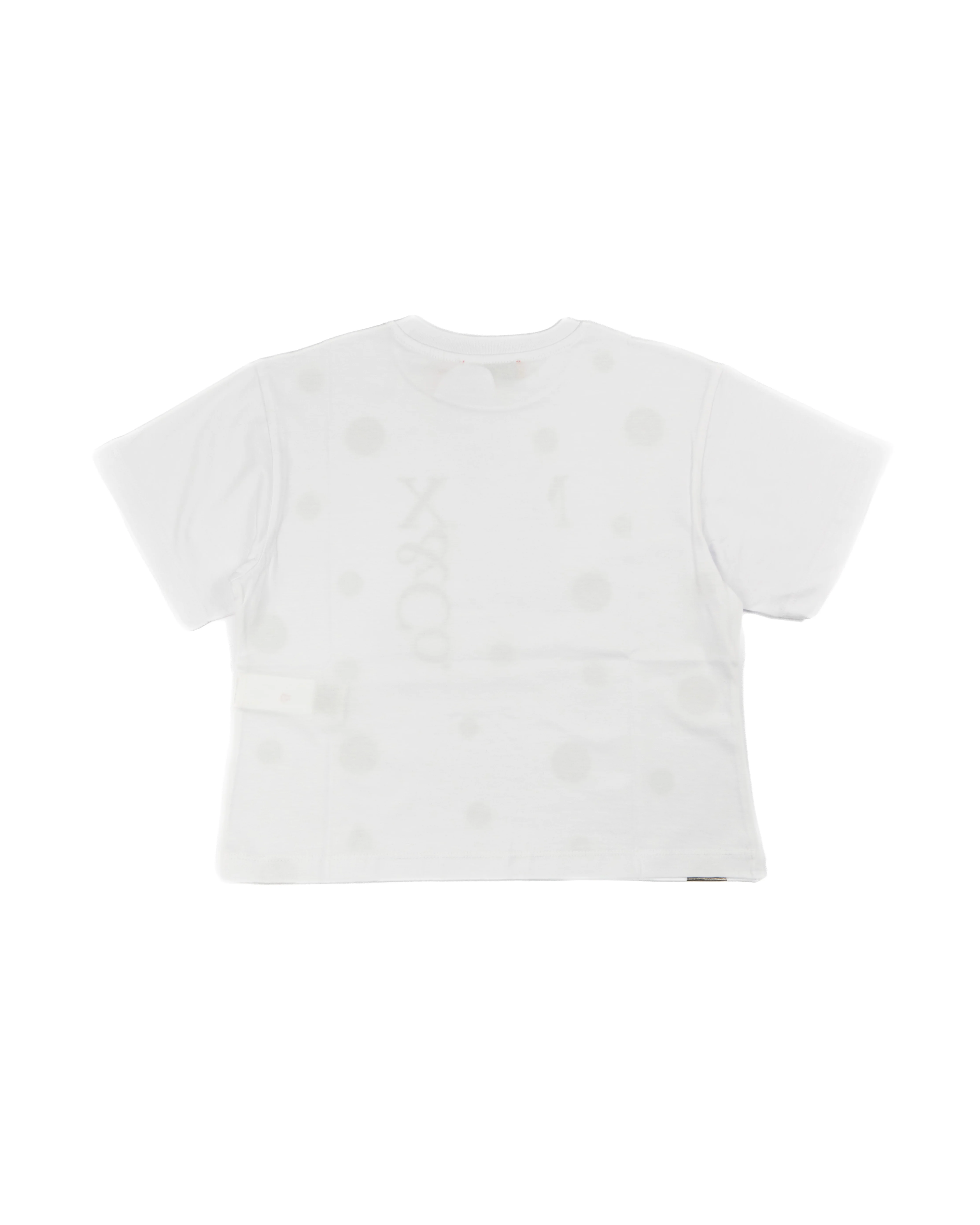 Max & Co Kids T-Shirt Bianco con Applicazione e Logo per Bambine