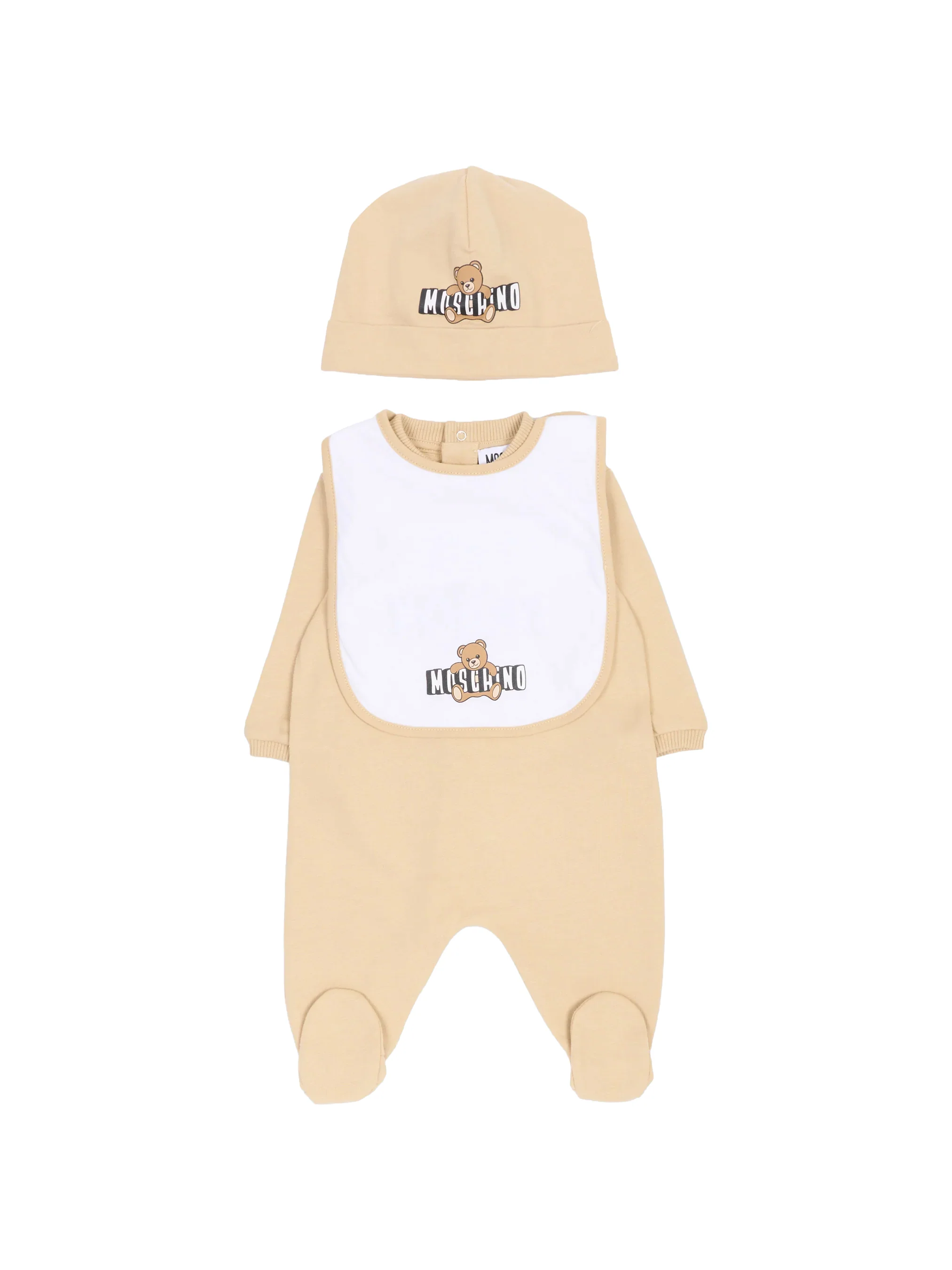 Moschino Kids Set Tutina+Cappello+Bavetta+Scatola per Neonati