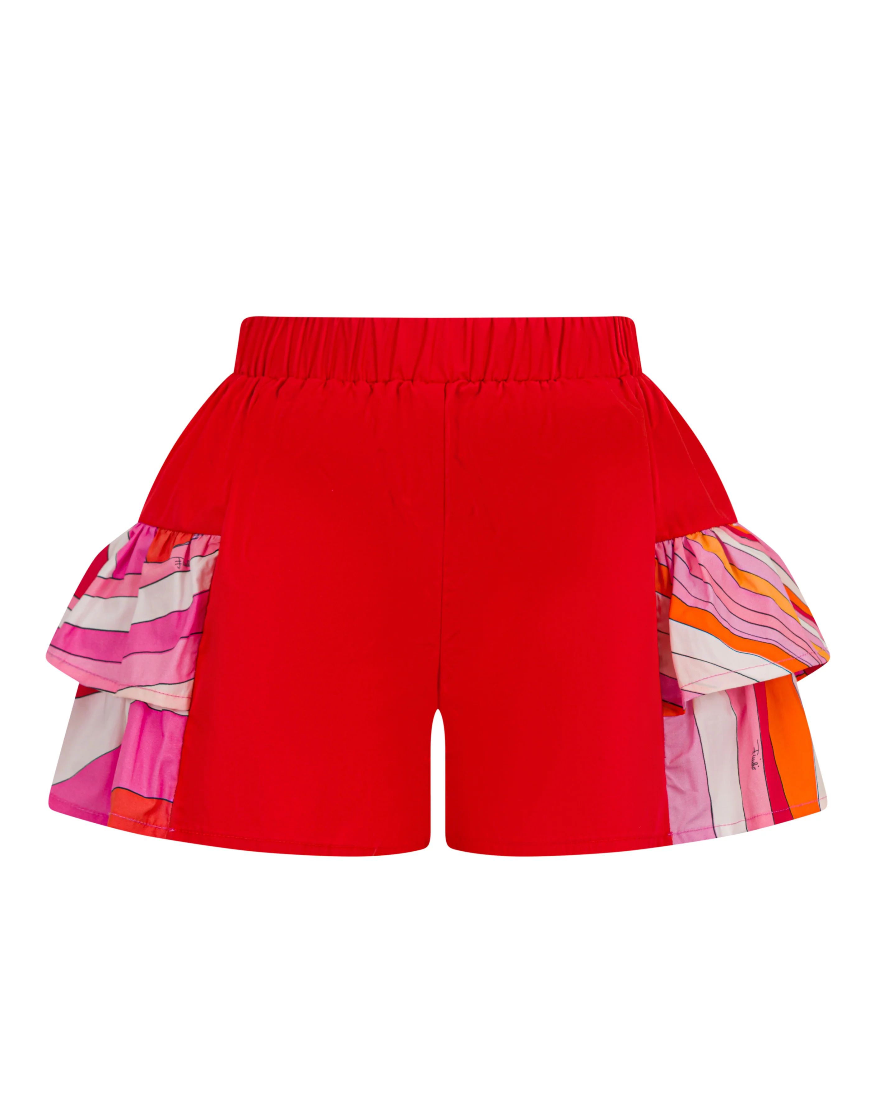 Emilio Pucci Kids Short Corallo/Fantasia per Bambine