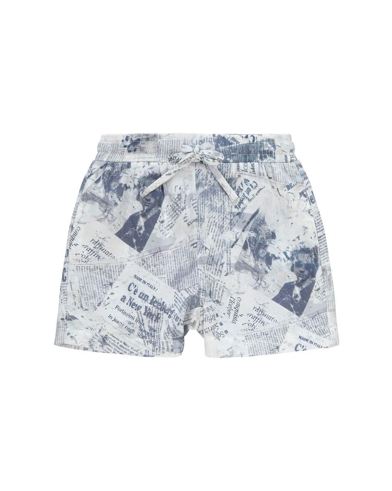 Iceberg Kids Bermuda Bianco Fantasia per Neonati