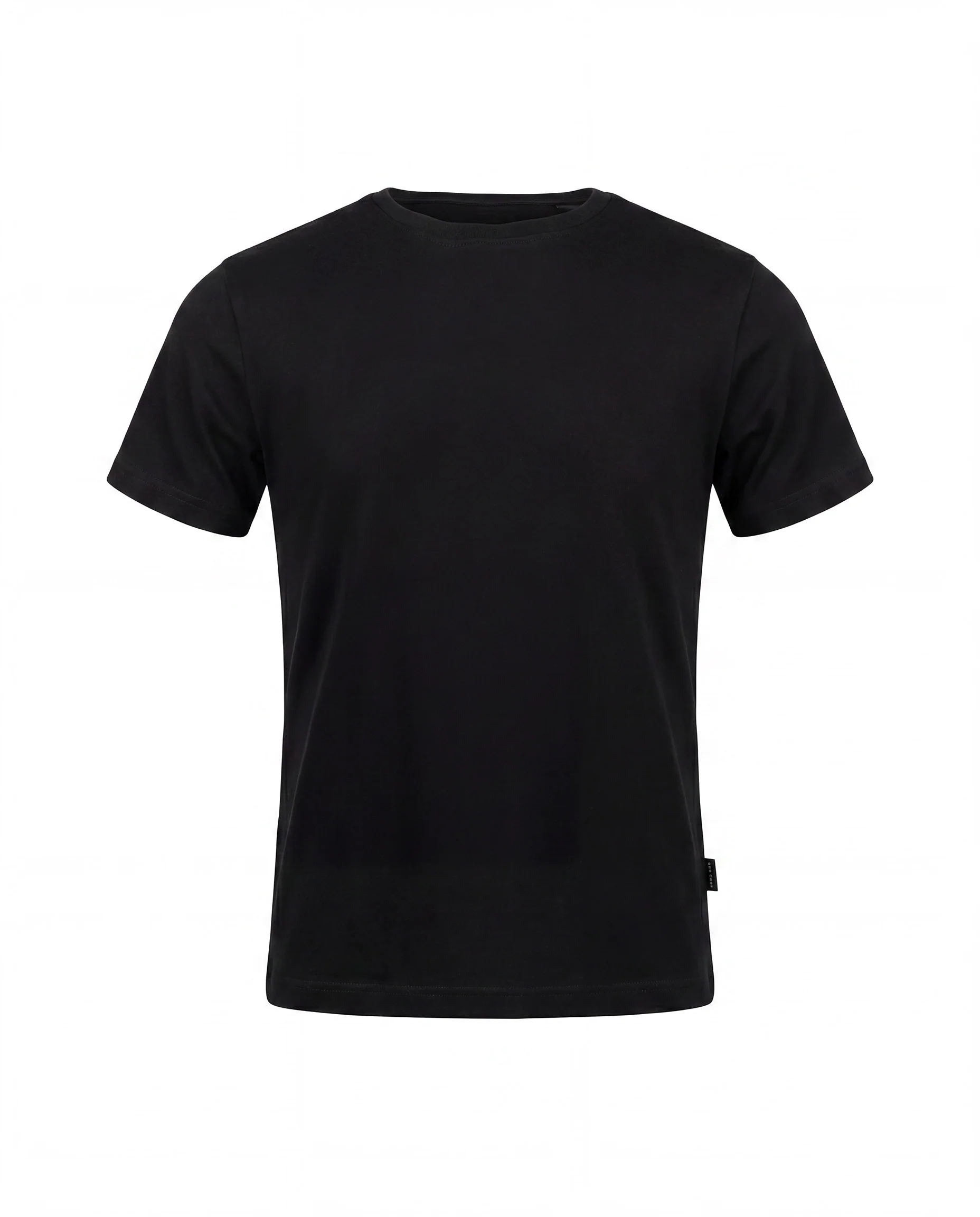 Daniele Alessandrini Kids T-Shirt Nero con Targhetta Logo per Bambini