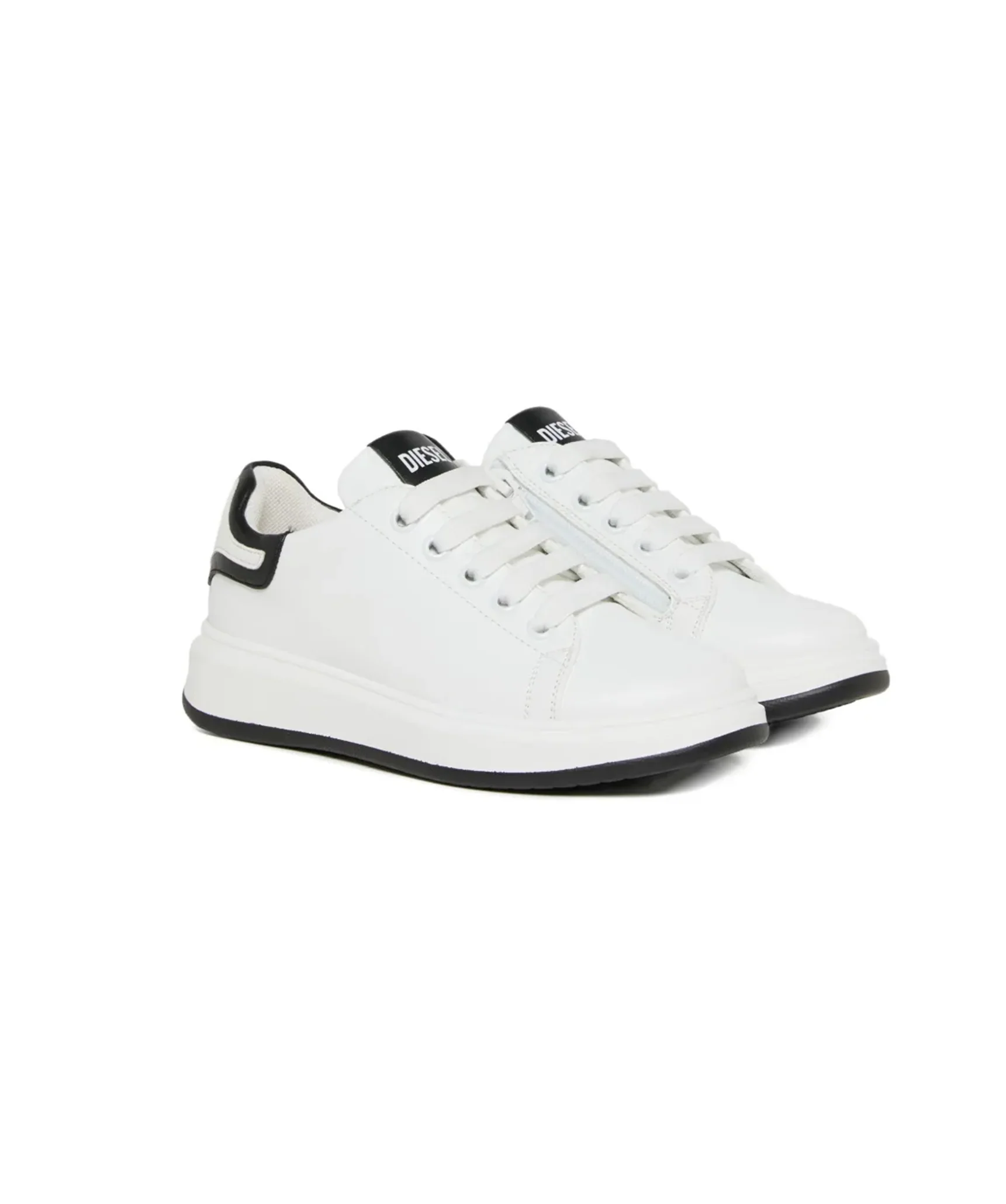 Diesel Kids Sneakers Bianco/Nero per Bambini