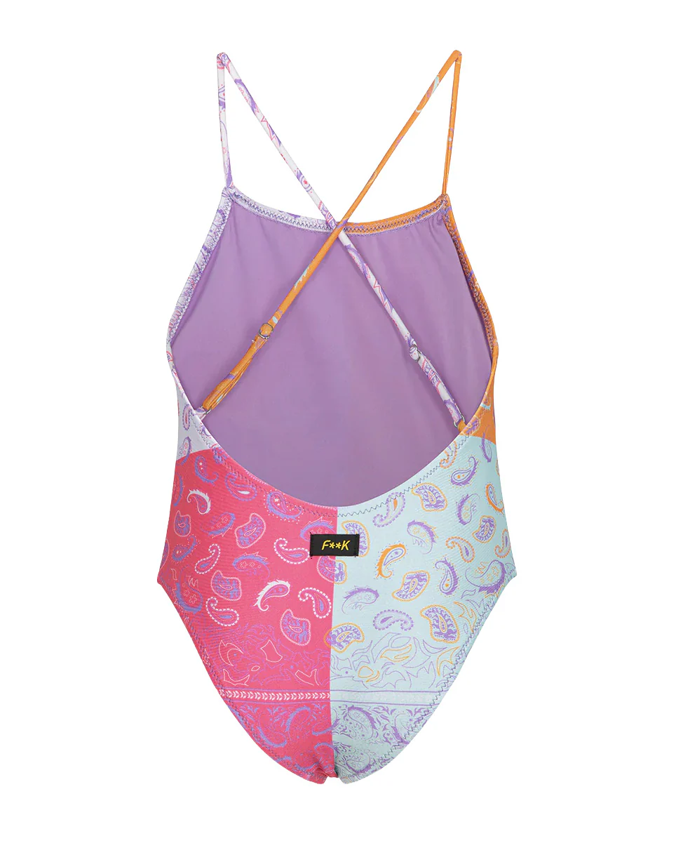 F**K Kids Costume Intero Fantasia Bandana Multicolor per Bambini